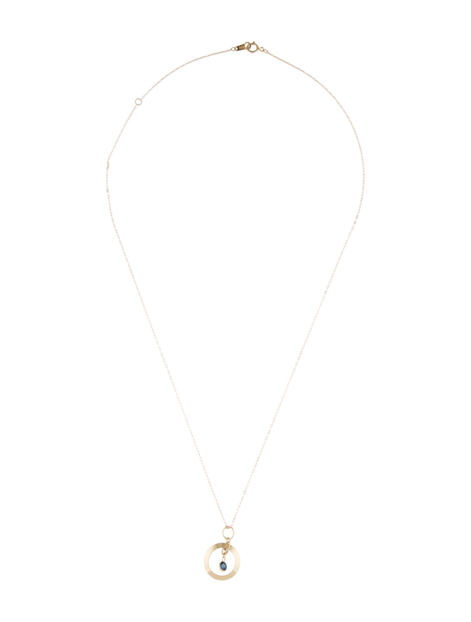 Necklace 14K Sapphire Pendant