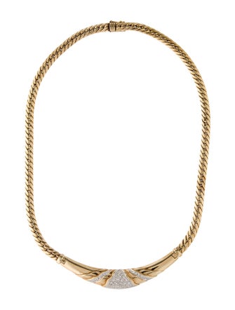 Necklace 14K Diamond Collar Necklace