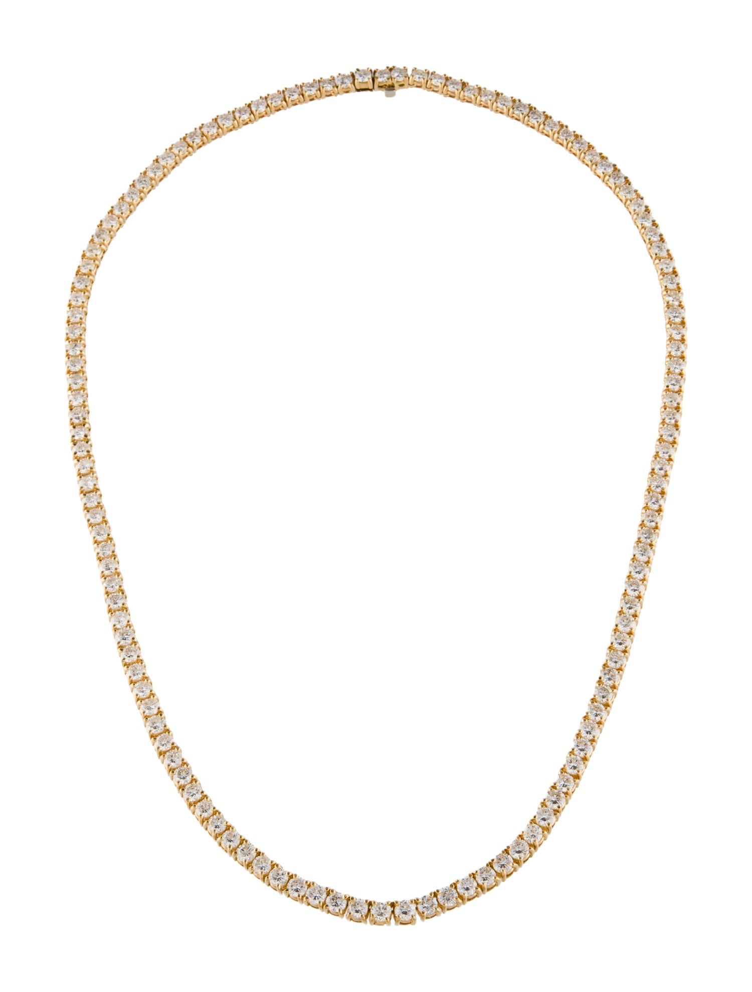Necklace 18K 13.5ctw Diamond Tennis Link