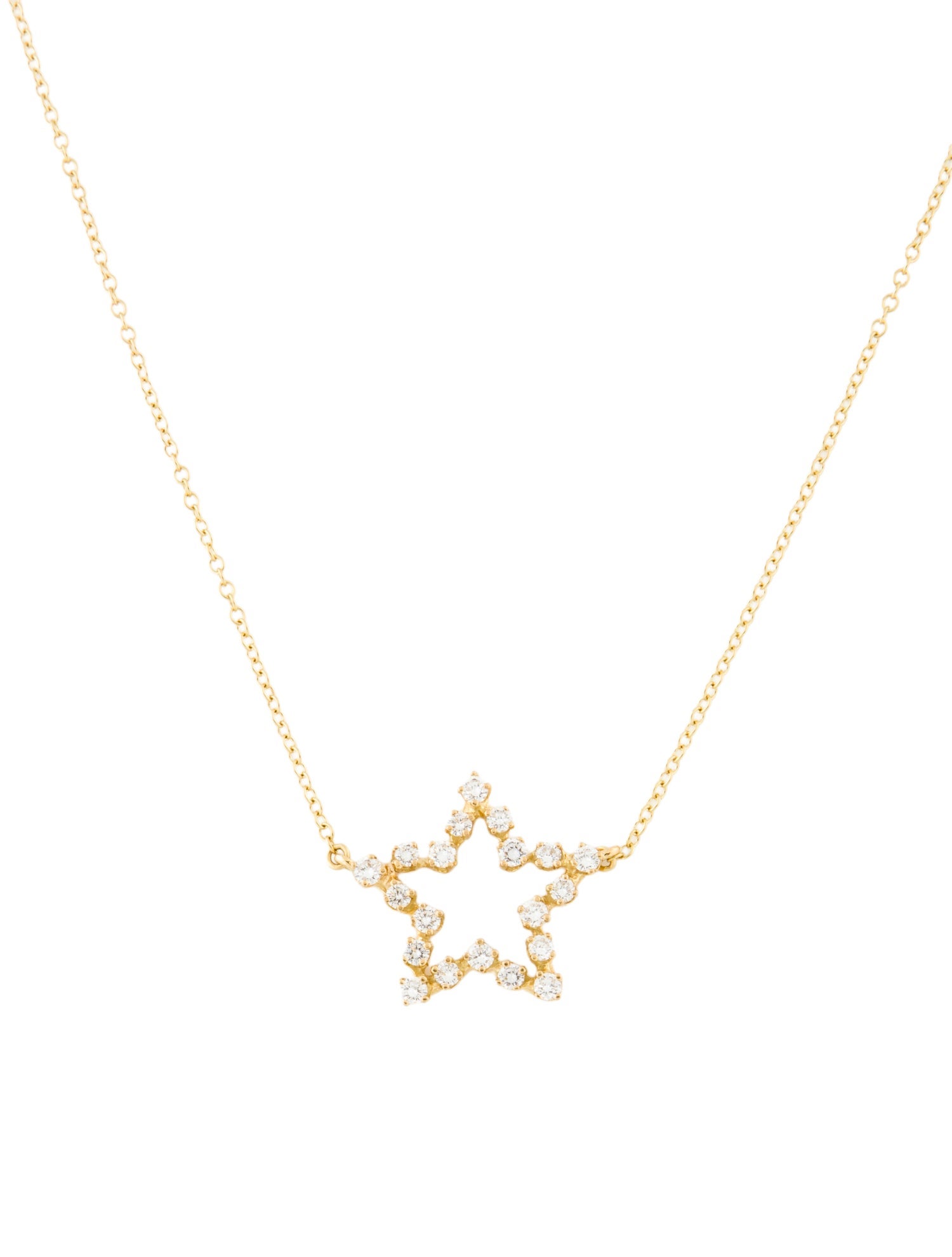 Necklace Suna Brothers 18K Diamond Star Pendant