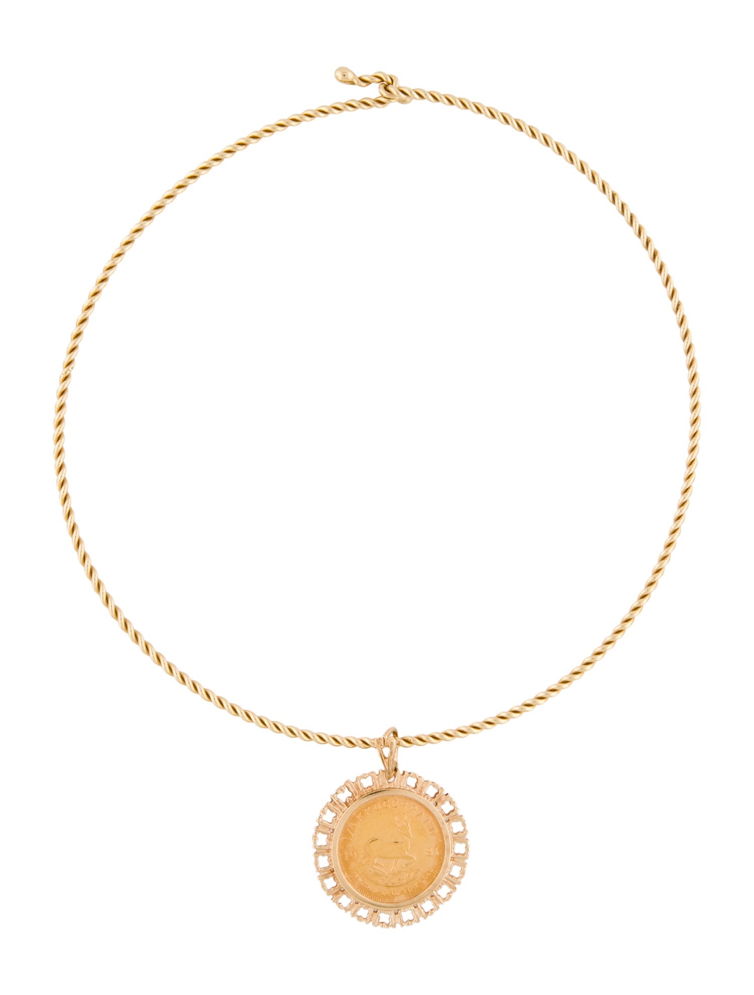 Necklace 14K Coin Pendant
