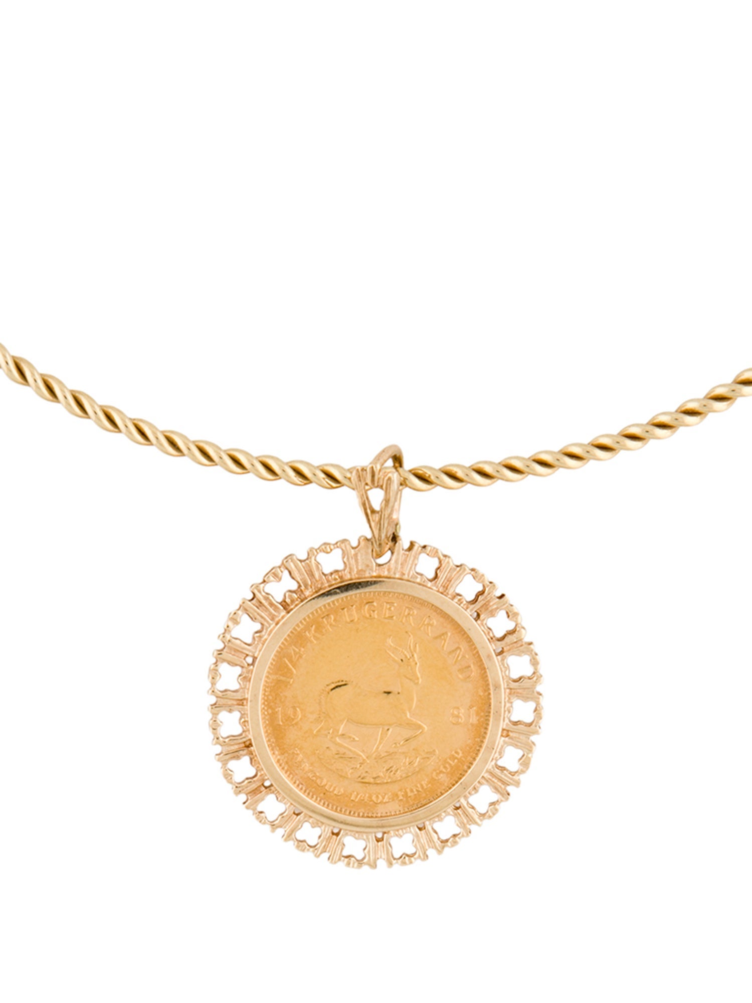 Necklace 14K Coin Pendant