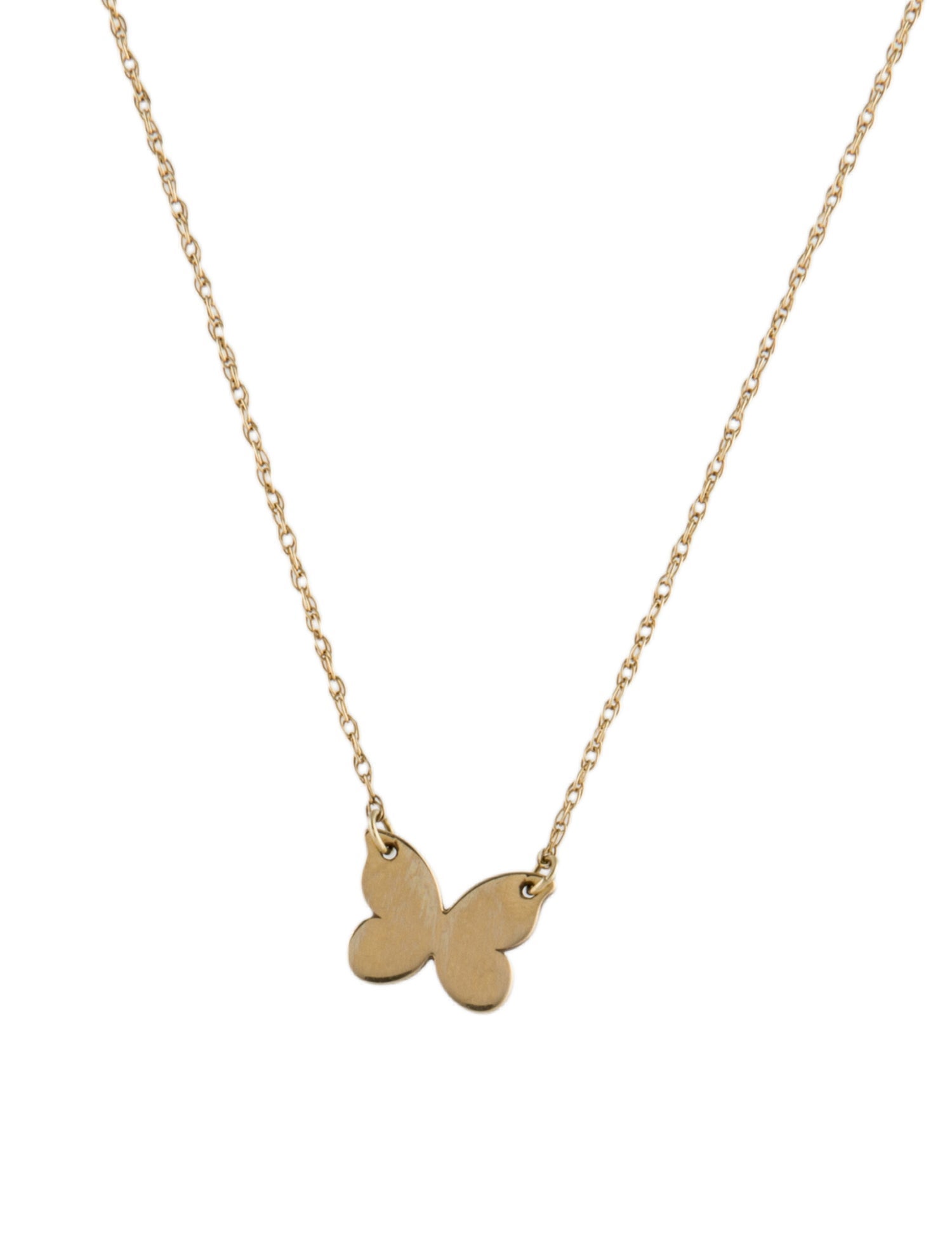 Necklace 14K Butterfly Pendant