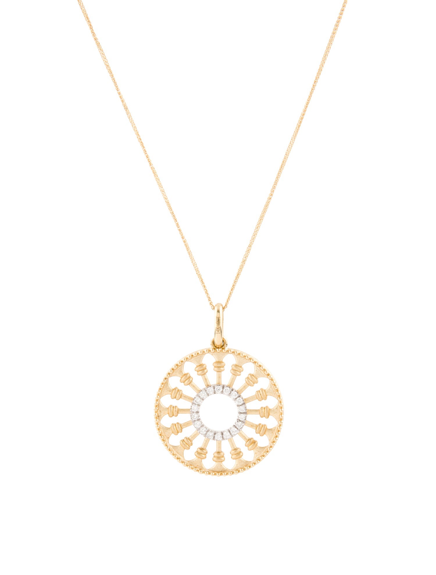 Necklace 14K Diamond Pendant