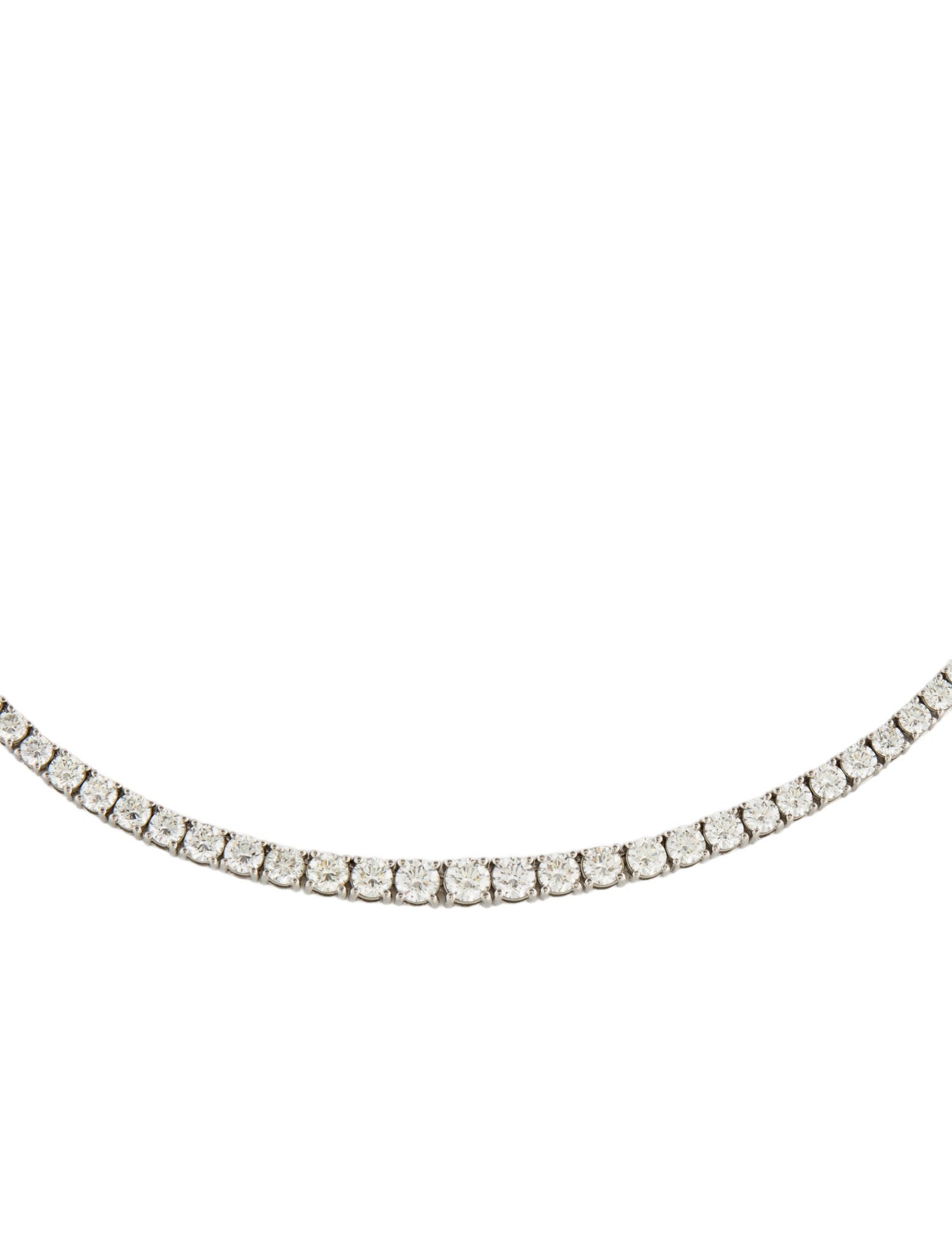 Necklace Platinum 8.78ctw Diamond Graduated Tennis
