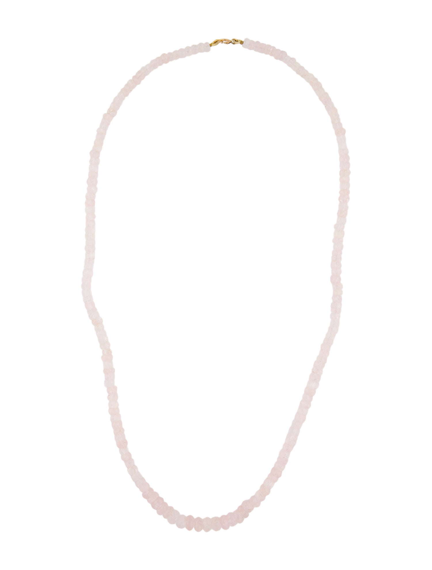 Necklace 14K Morganite Graduated Beaded Collar