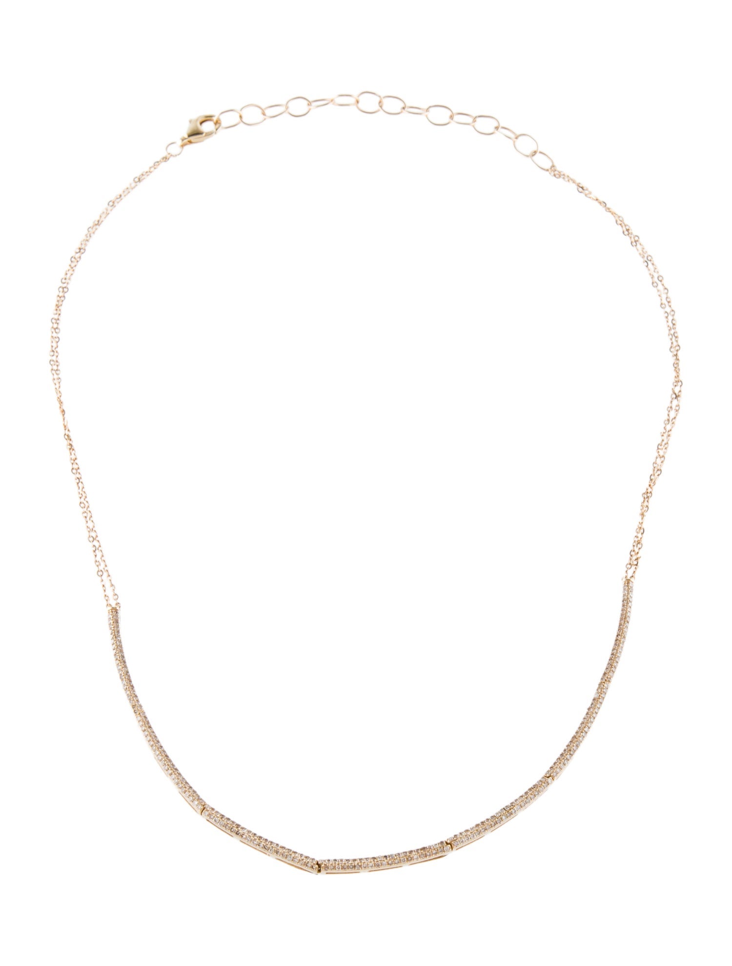 Necklace 14K Diamond Slim Chain