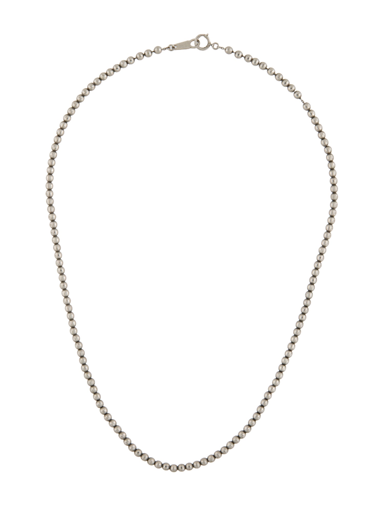 Necklace Platinum Beaded