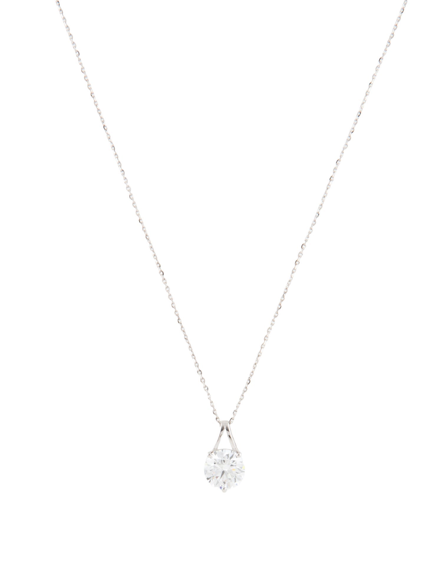 Necklace 14K 1.46ct Lab-Grown Diamond Pendant