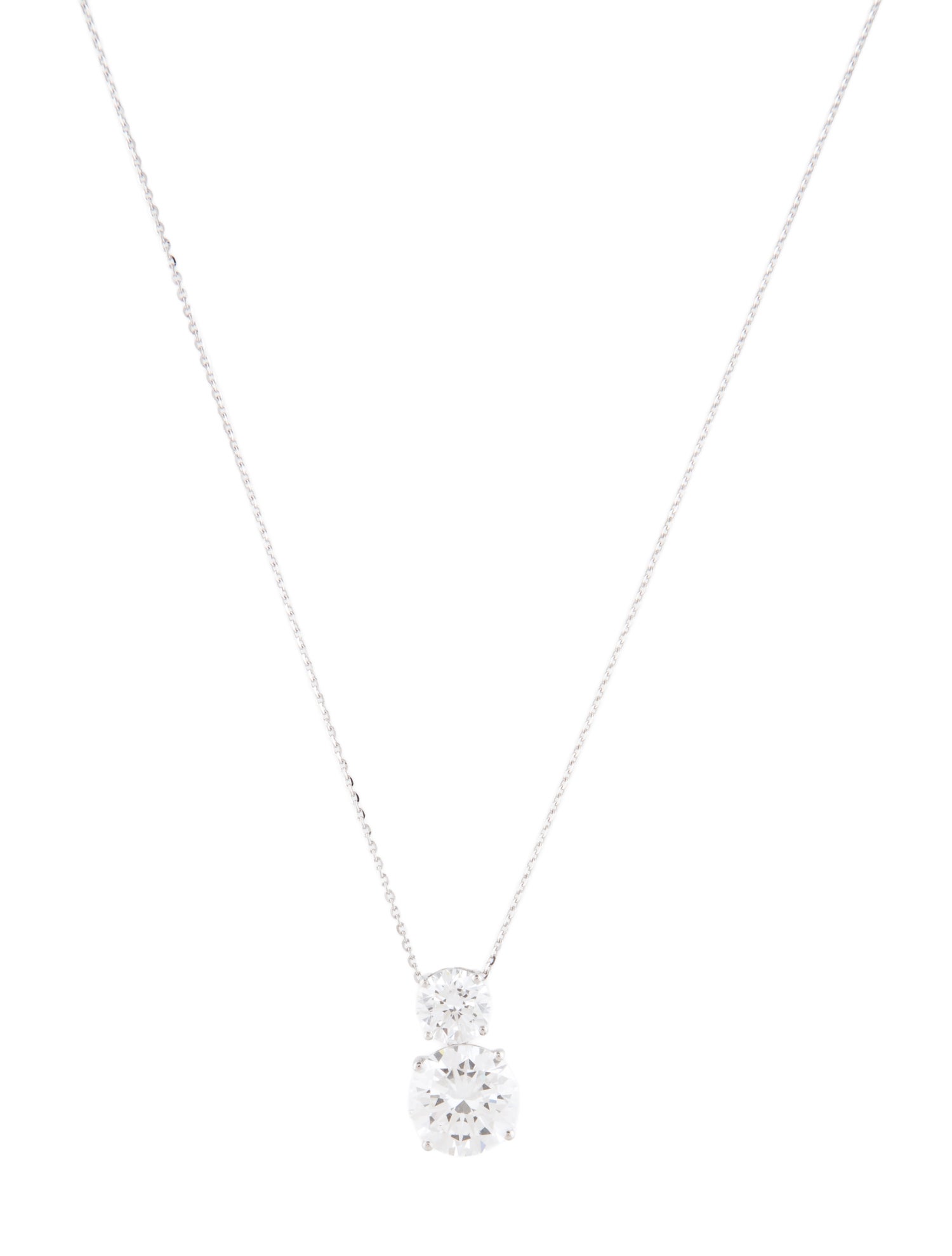 Necklace 14K 4.11ctw Lab-Grown Diamond Pendant Necklace