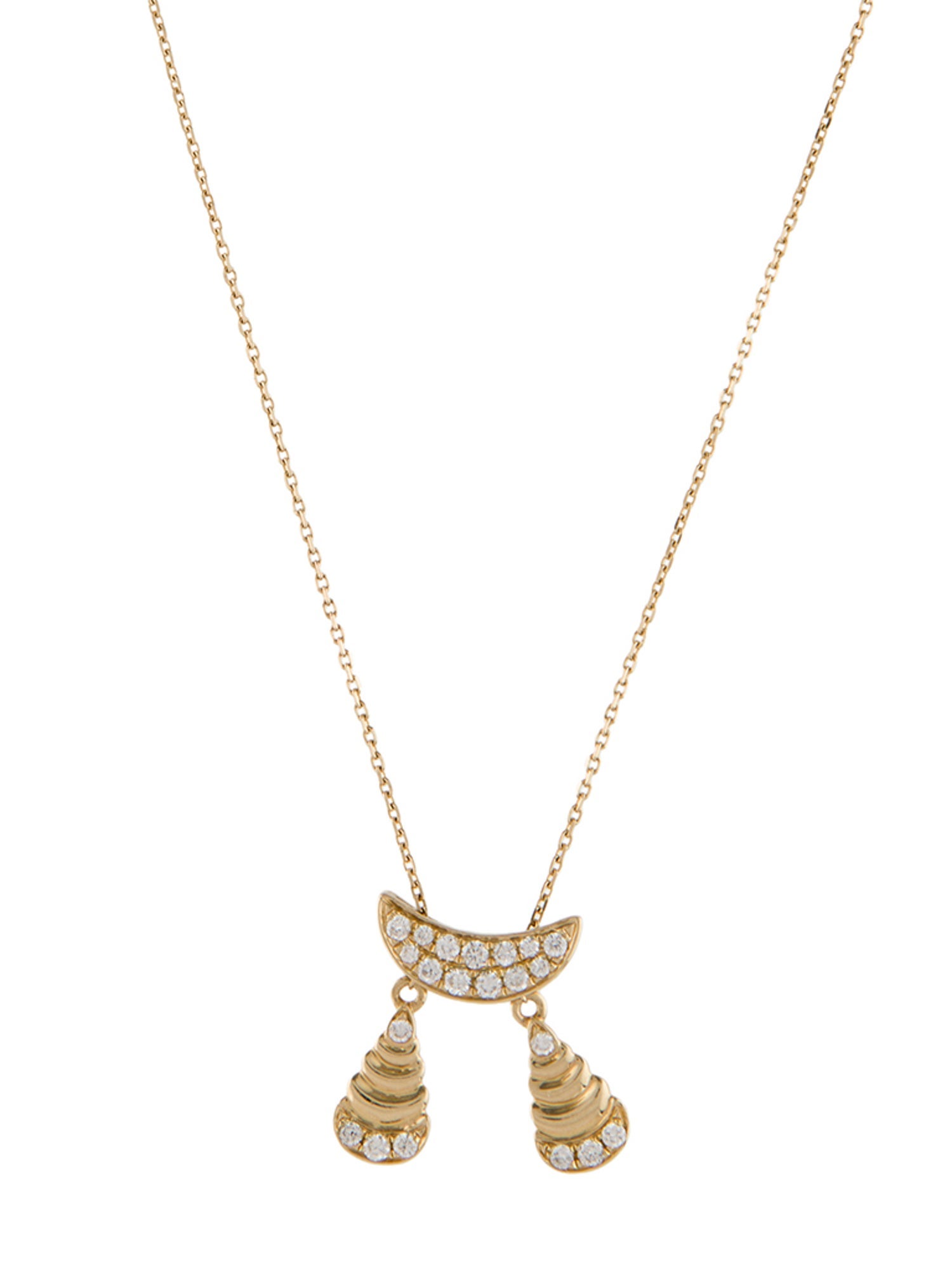 Necklace 14K Diamond Pendant Necklace