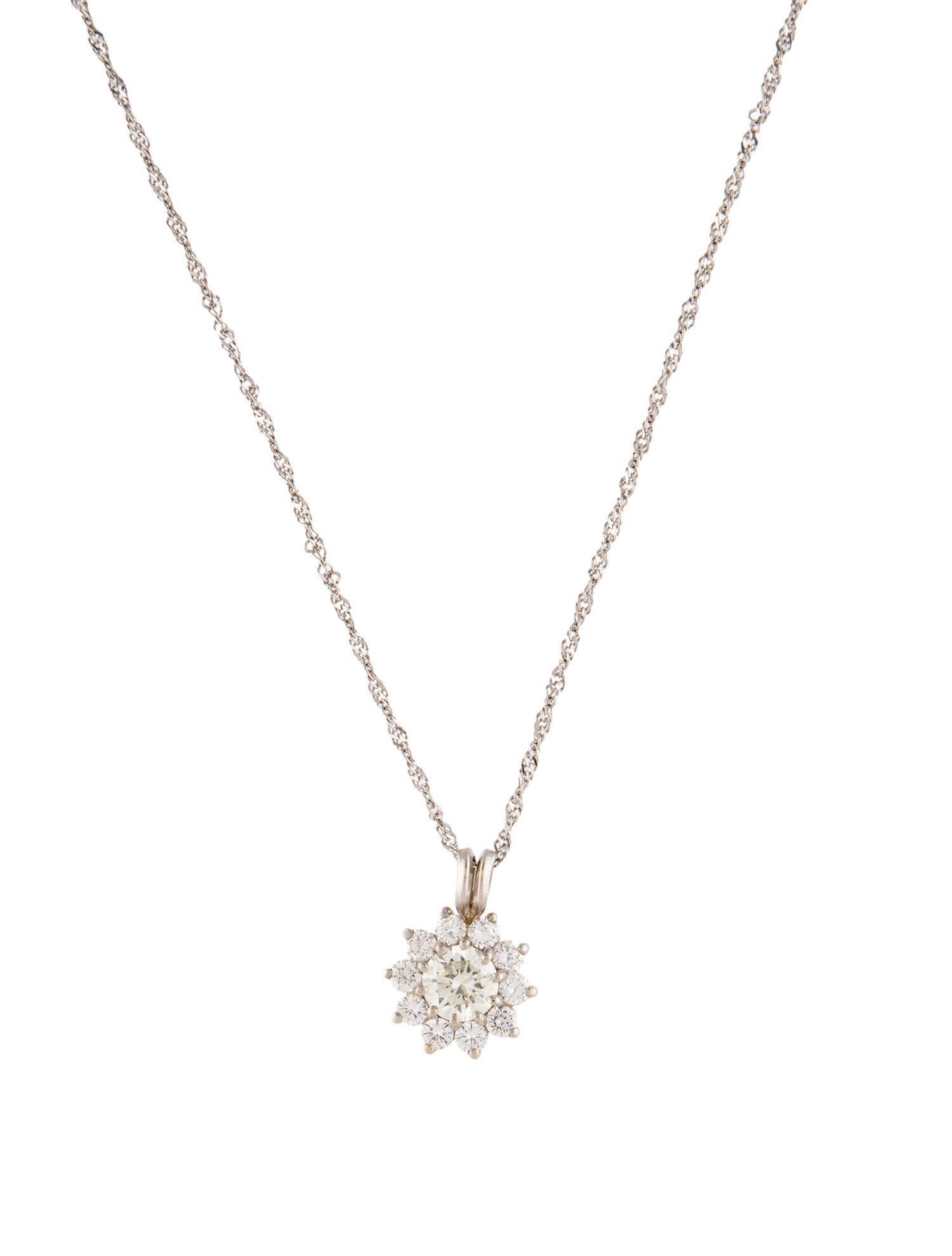 Necklace 14K 1.95ctw Diamond Pendant