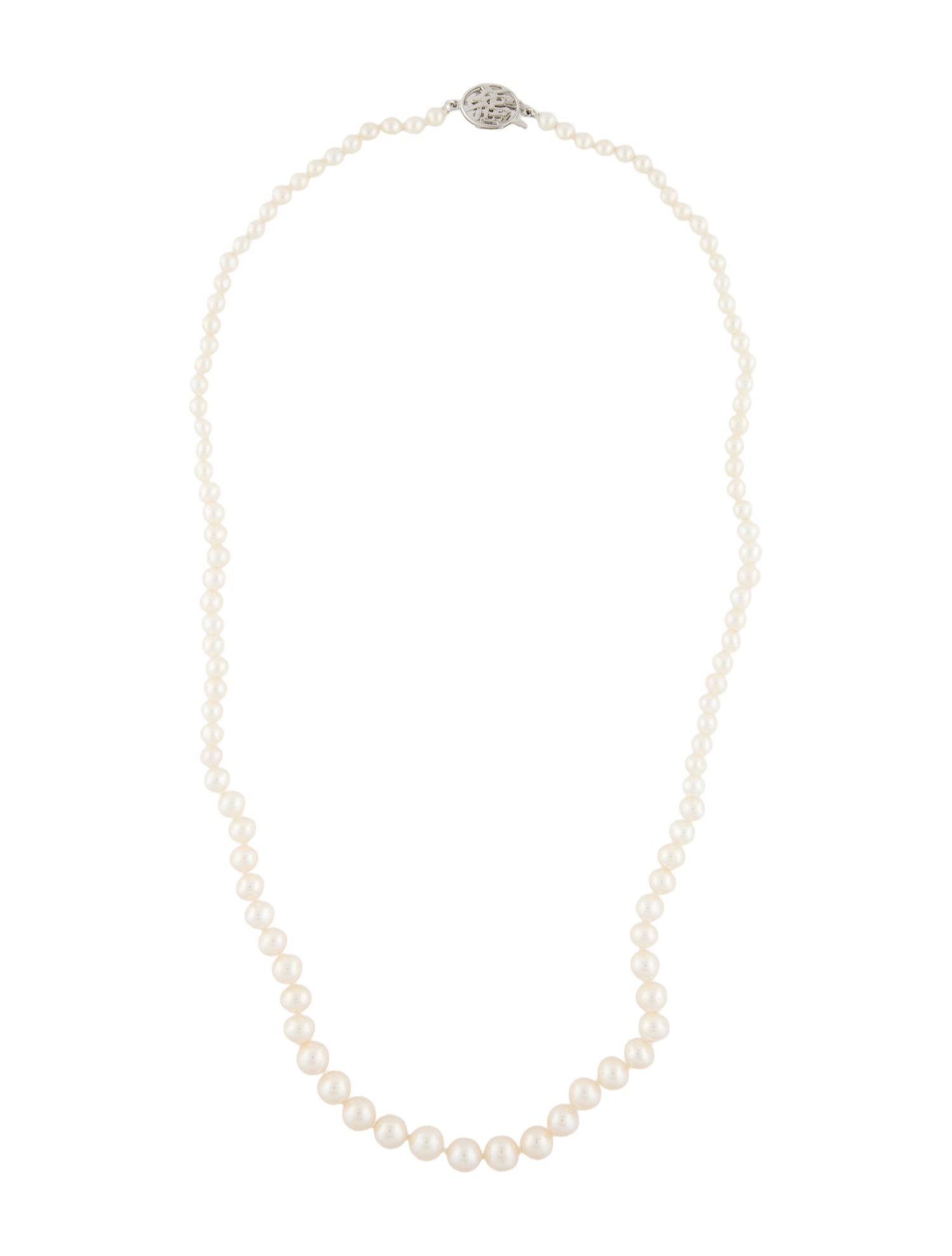 Necklace 14K Pearl Graduated Strand