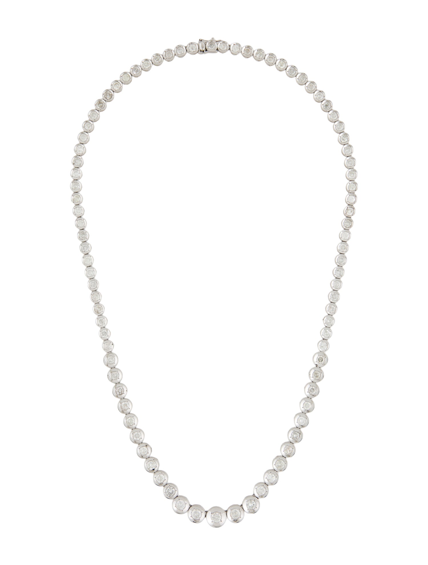 Necklace Platinum 9.65ctw Diamond Collar