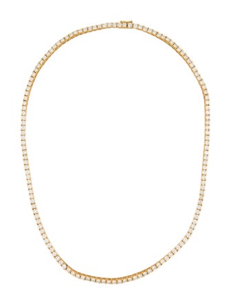 Necklace 18K 9.10ctw. Diamond Tennis Necklace