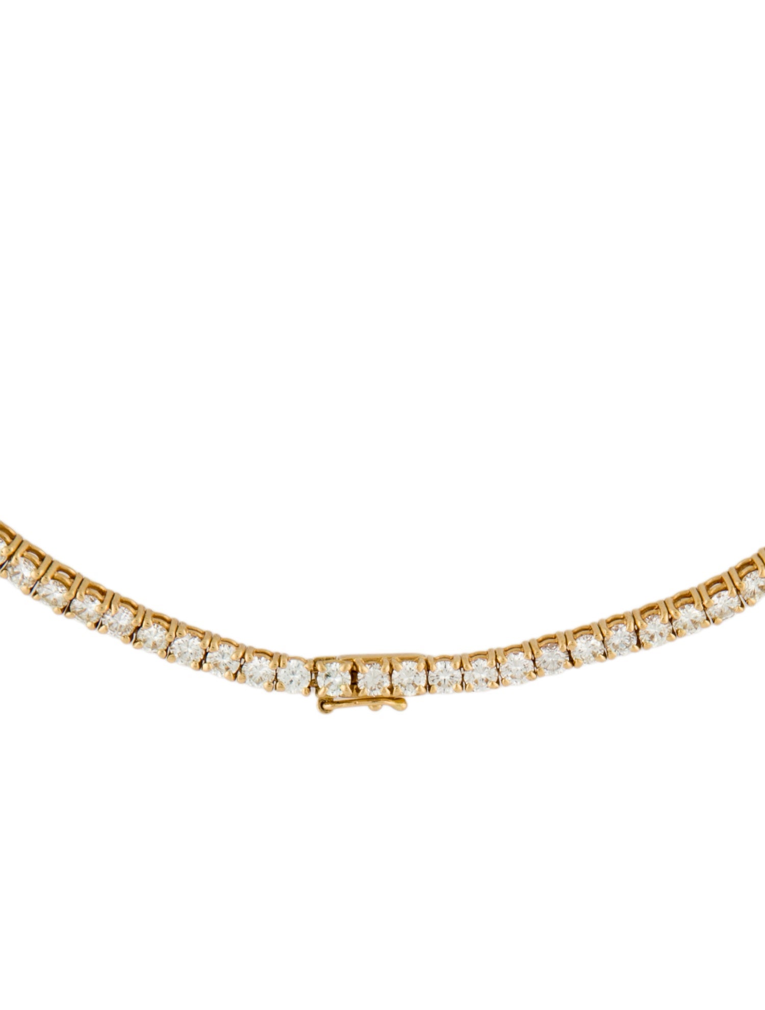Necklace 18K 9.10ctw. Diamond Tennis