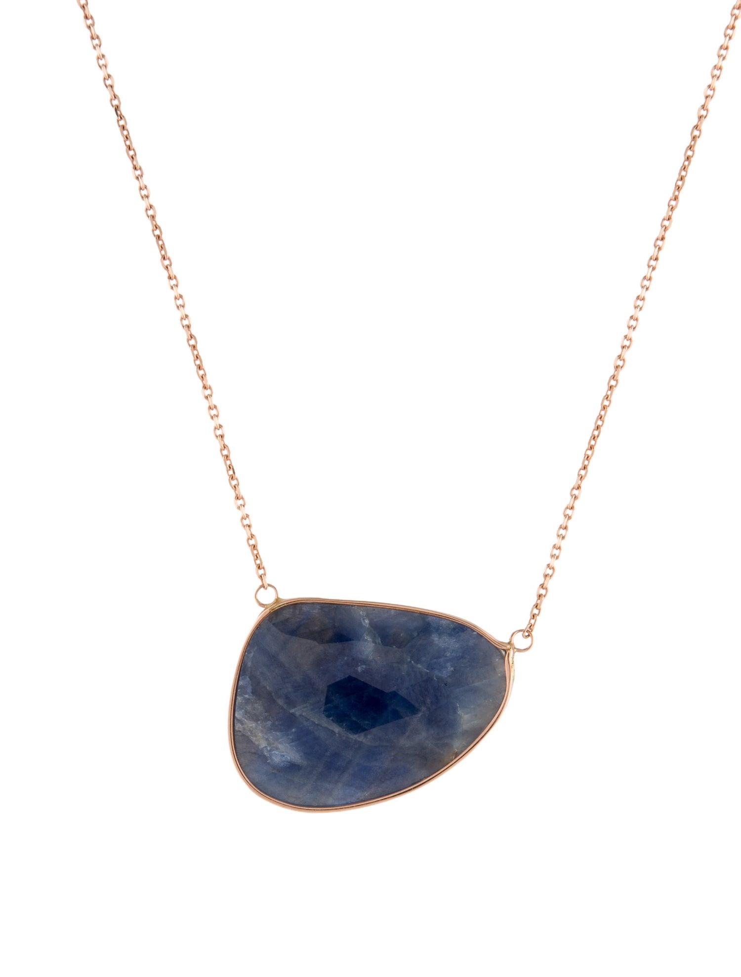 Necklace 14K Sapphire Pendant