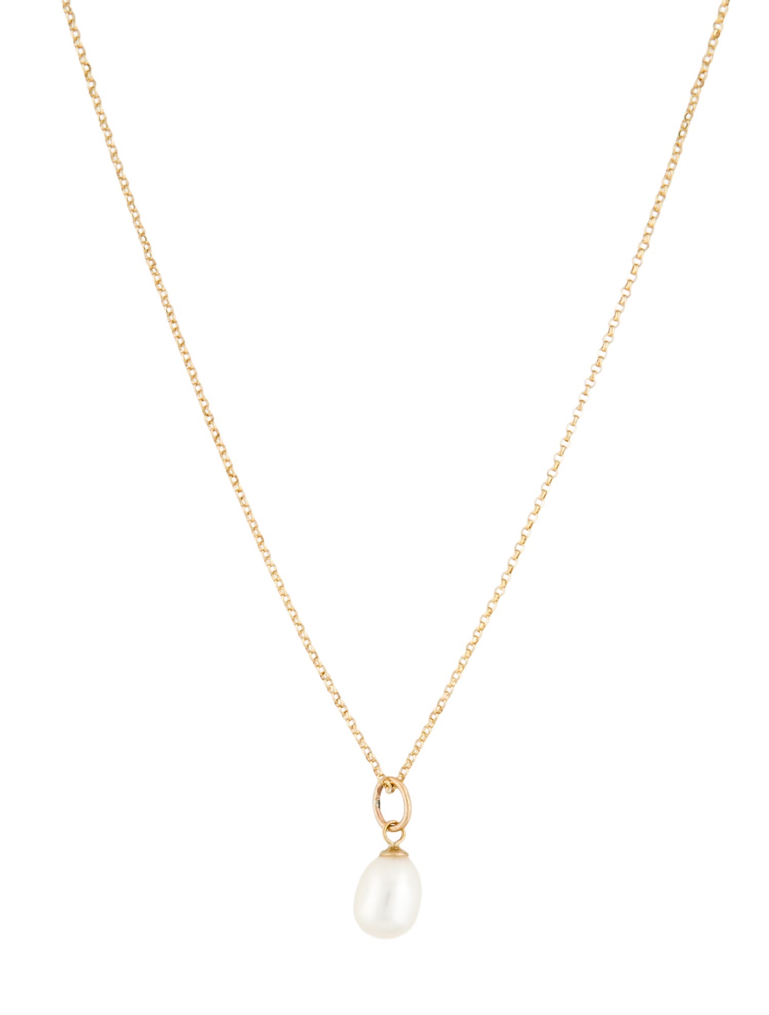 Necklace 14K Pearl Pendant