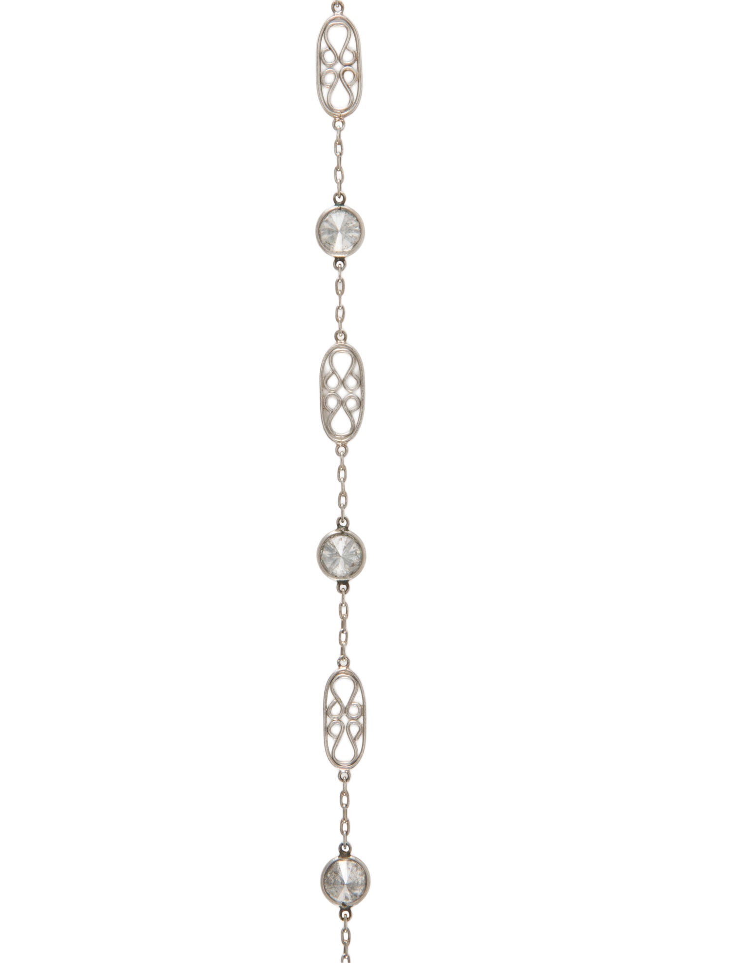 Necklace Platinum 18.92ctw Diamond Double Strand