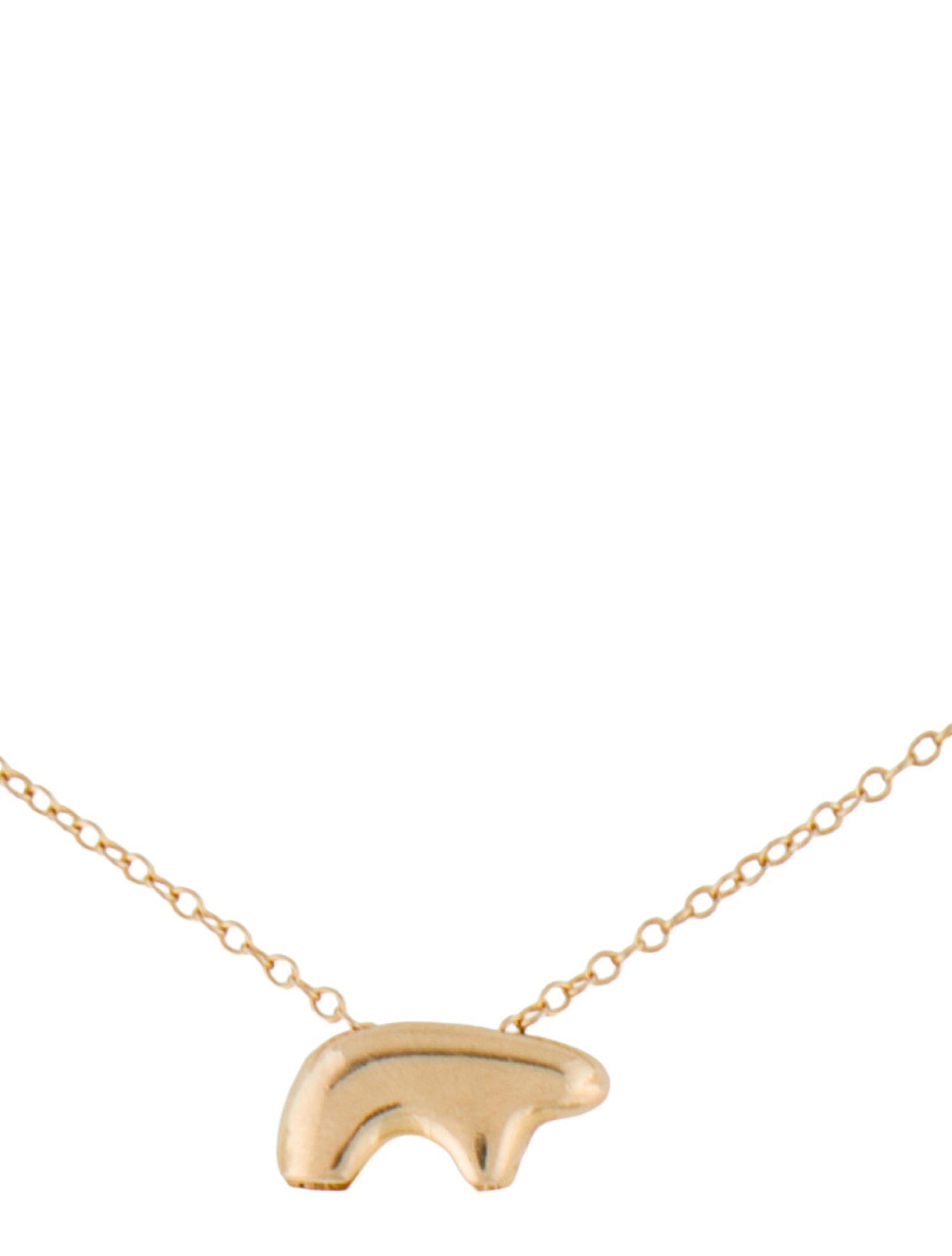 Golden Bear 14K Baby Bear Pendant Necklace