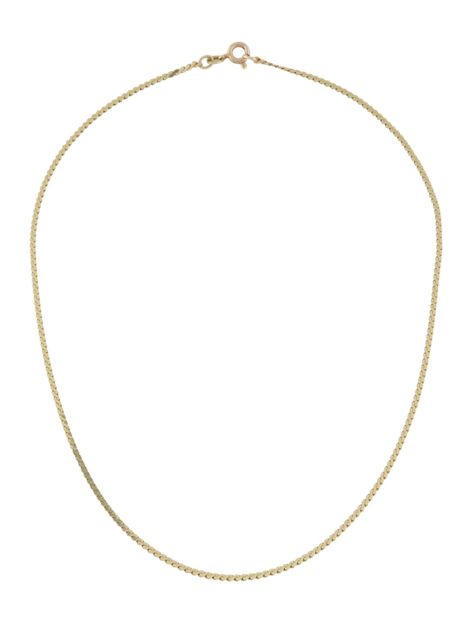 Necklace 14K Flat S-Link Chain