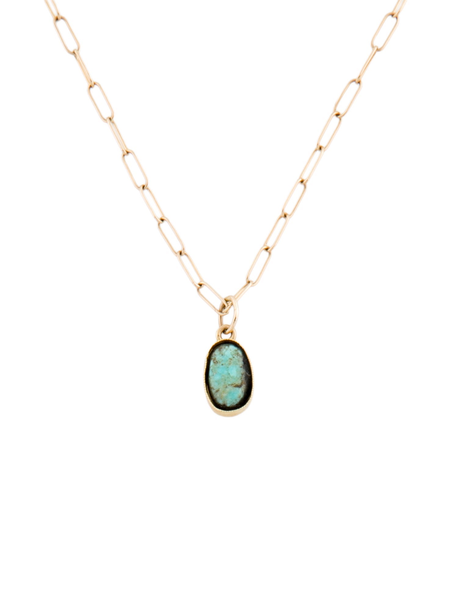Necklace 14K Turquoise Pendant