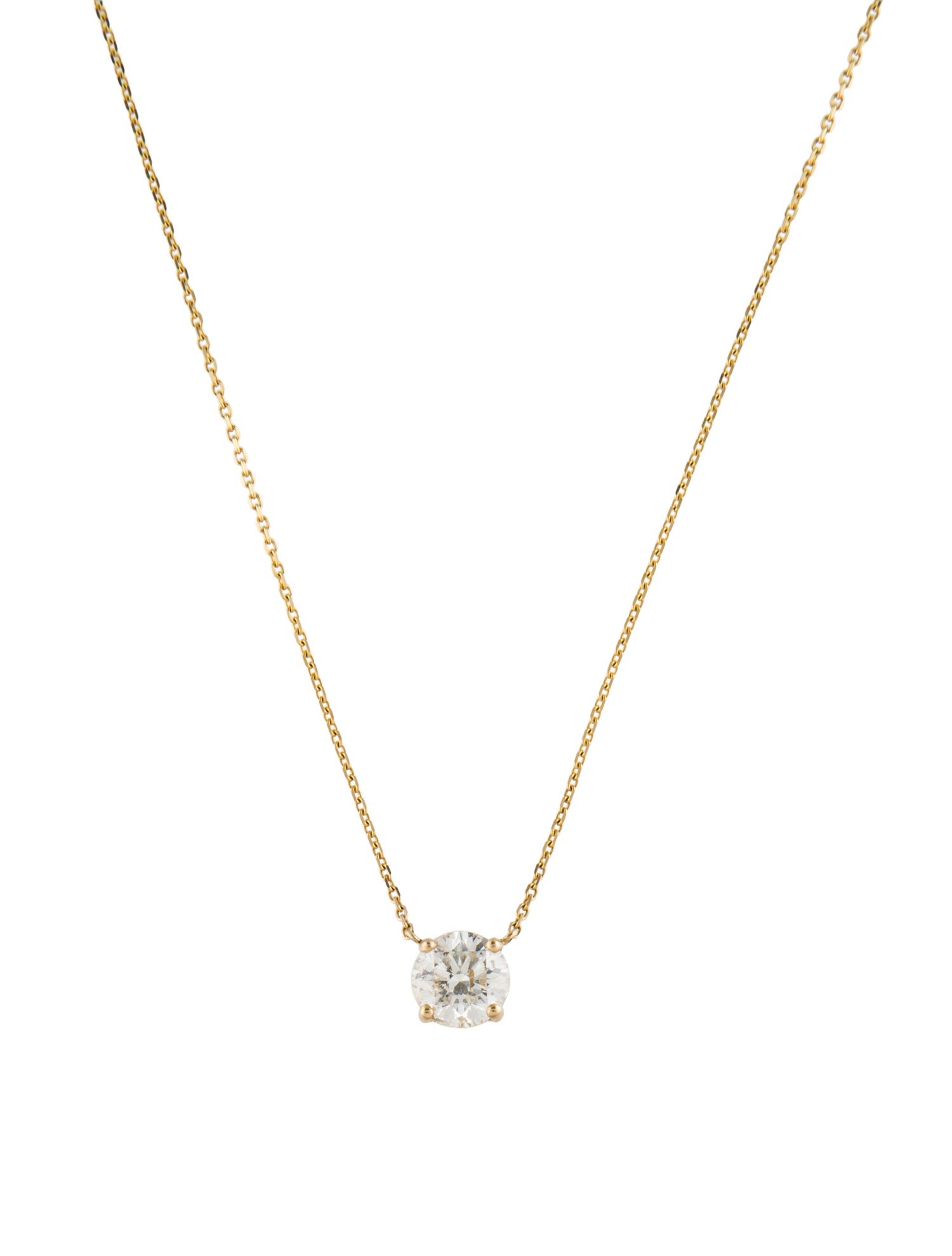 Necklace 14K 1.58ctw Diamond Pendant Necklace