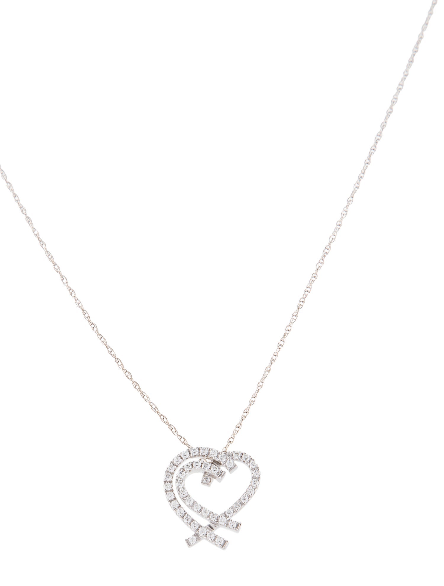 Necklace 14K Diamond Heart Pendant