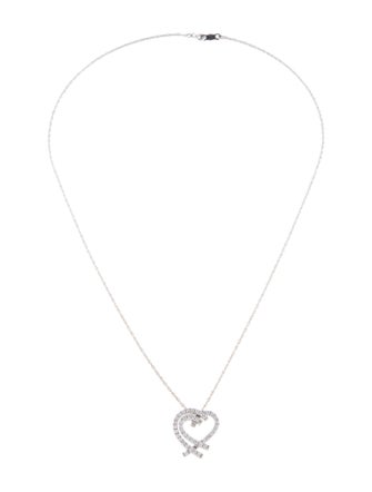 Necklace 14K Diamond Heart Pendant Necklace