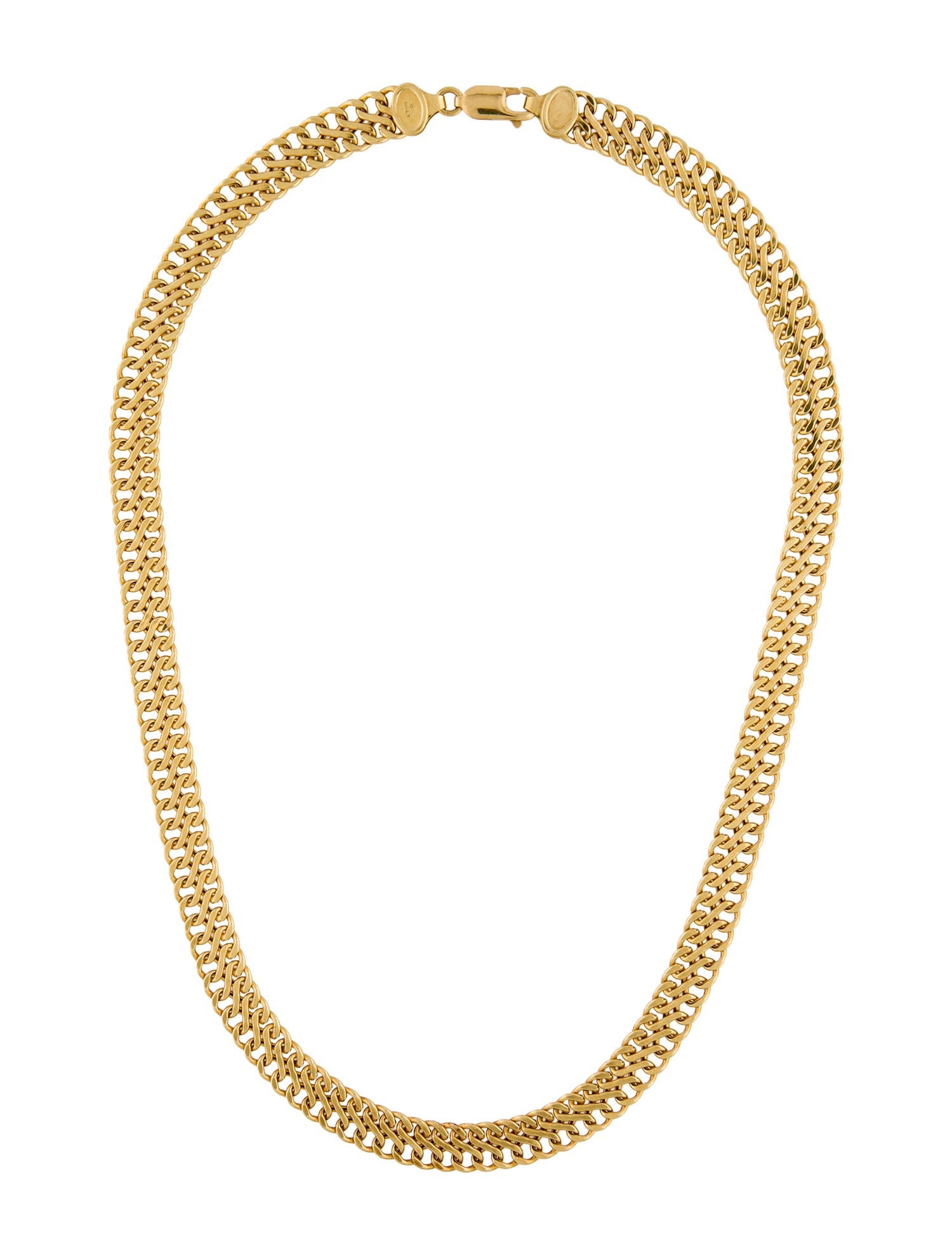 Necklace 18K Double Curb Chain