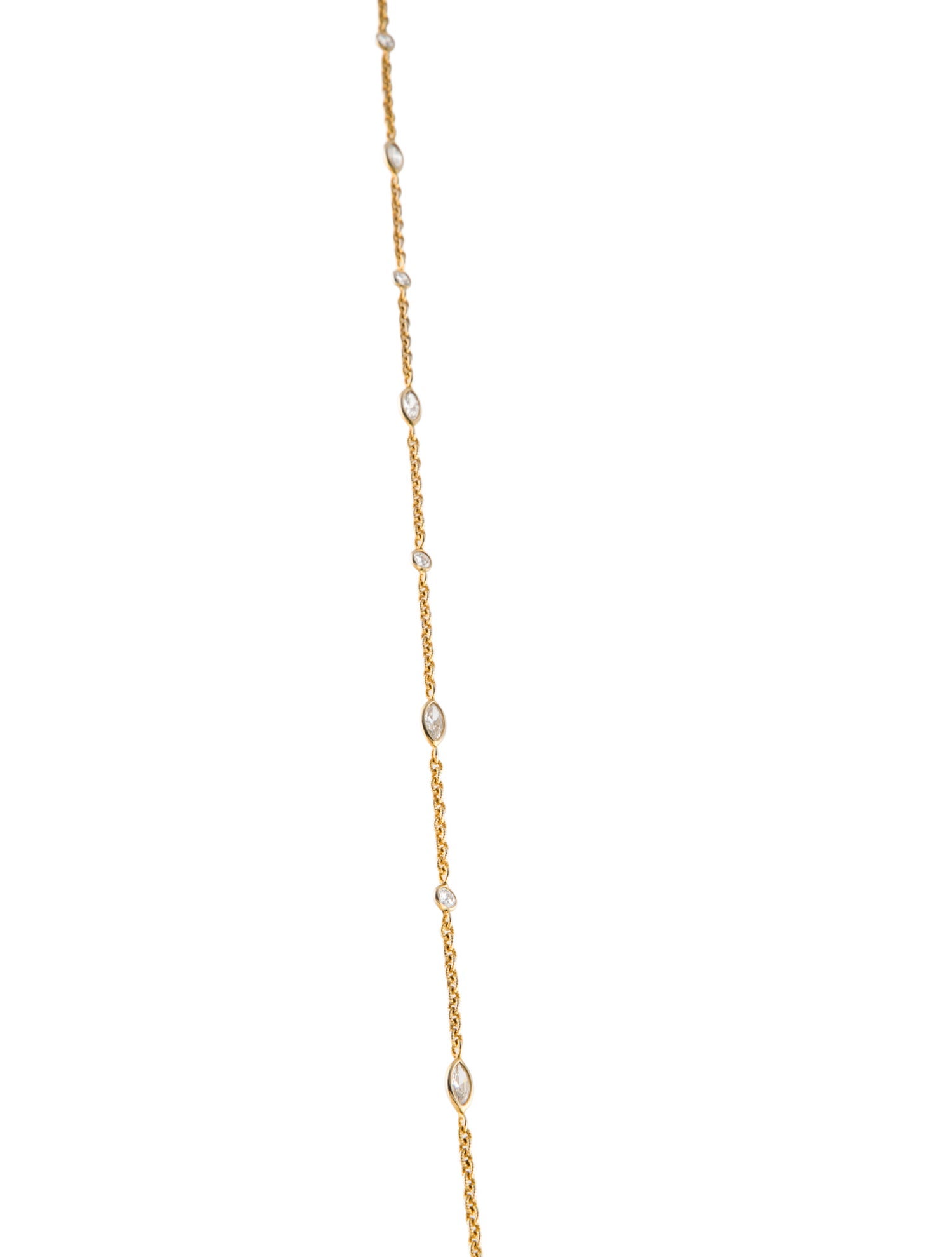 Necklace 14K 7.30ctw Diamond Station Long Necklace