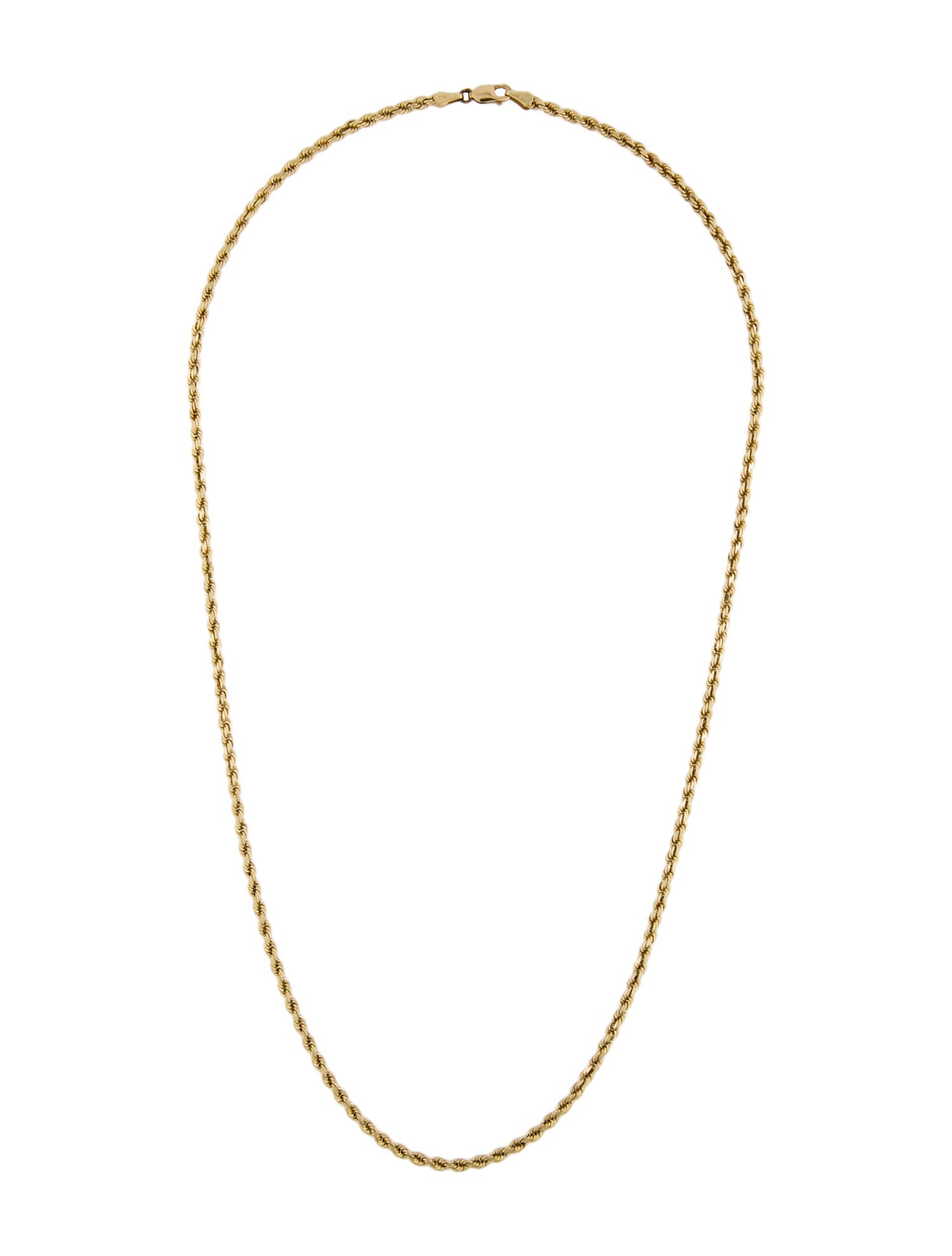 Necklace 14K Twisted Rope Chain