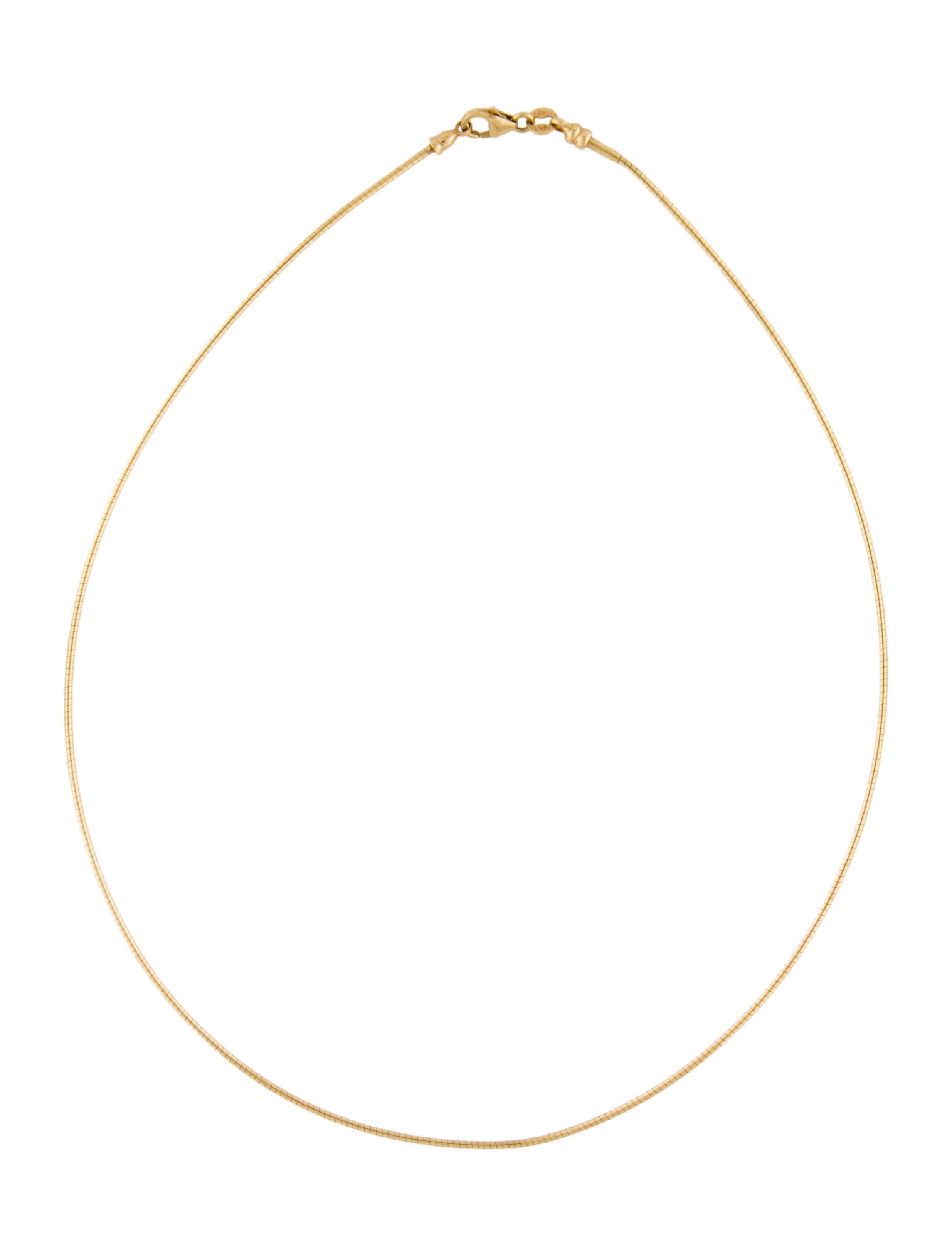 Necklace 14K Snake Chain Choker