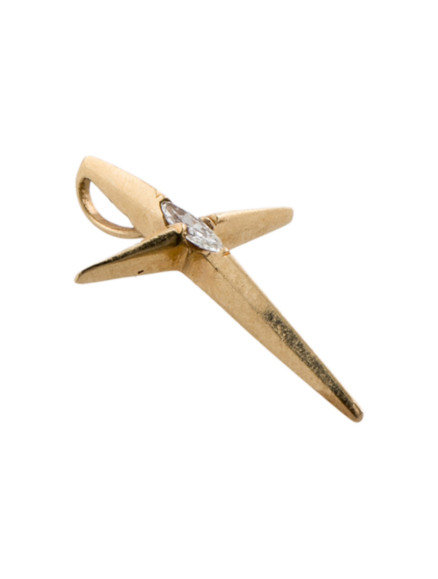 Necklace 14K Diamond Cross Pendant