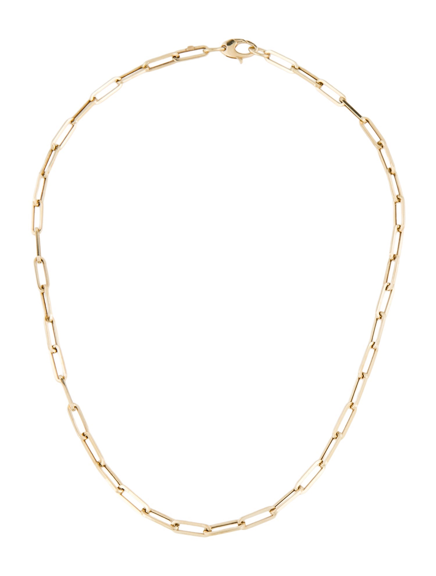 Necklace 14K Paperclip Chain Link