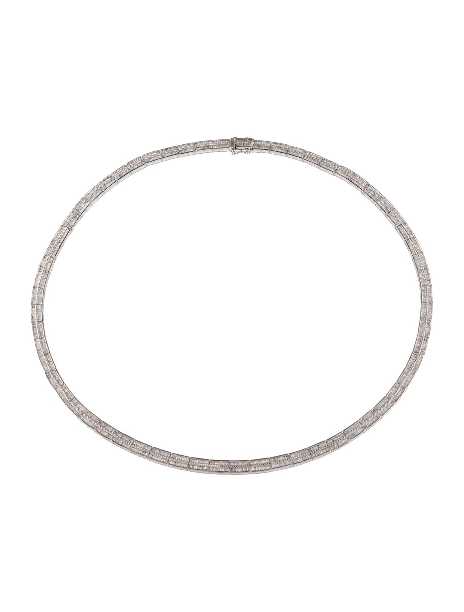 Necklace 18K 6.80ctw Diamond Collar