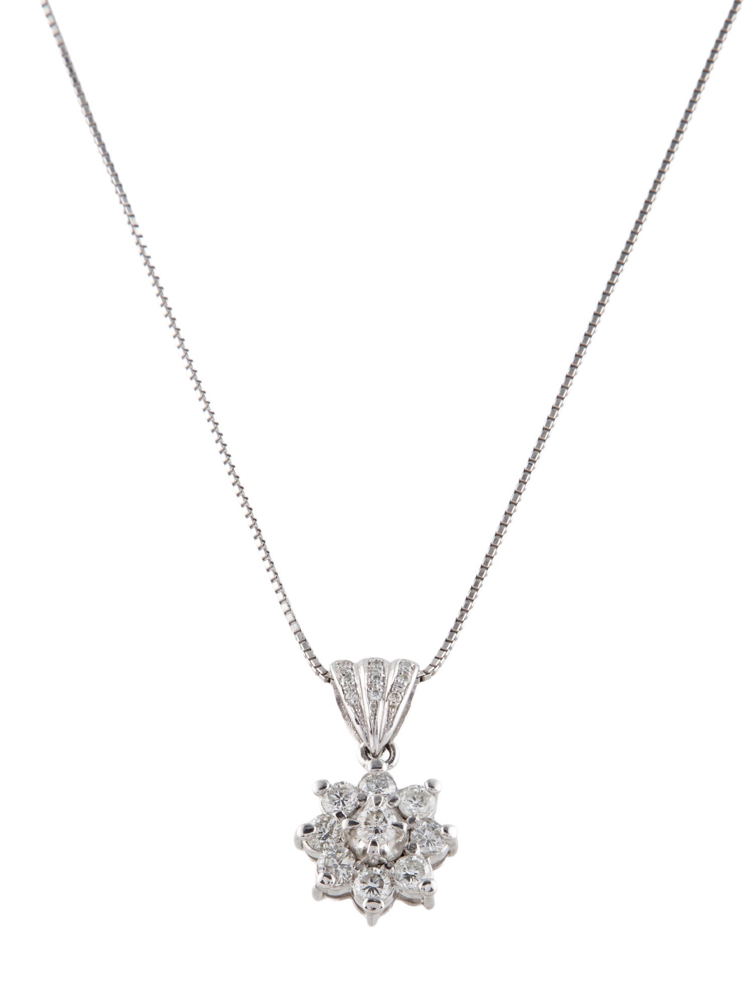 Necklace Platinum Diamond Pendant