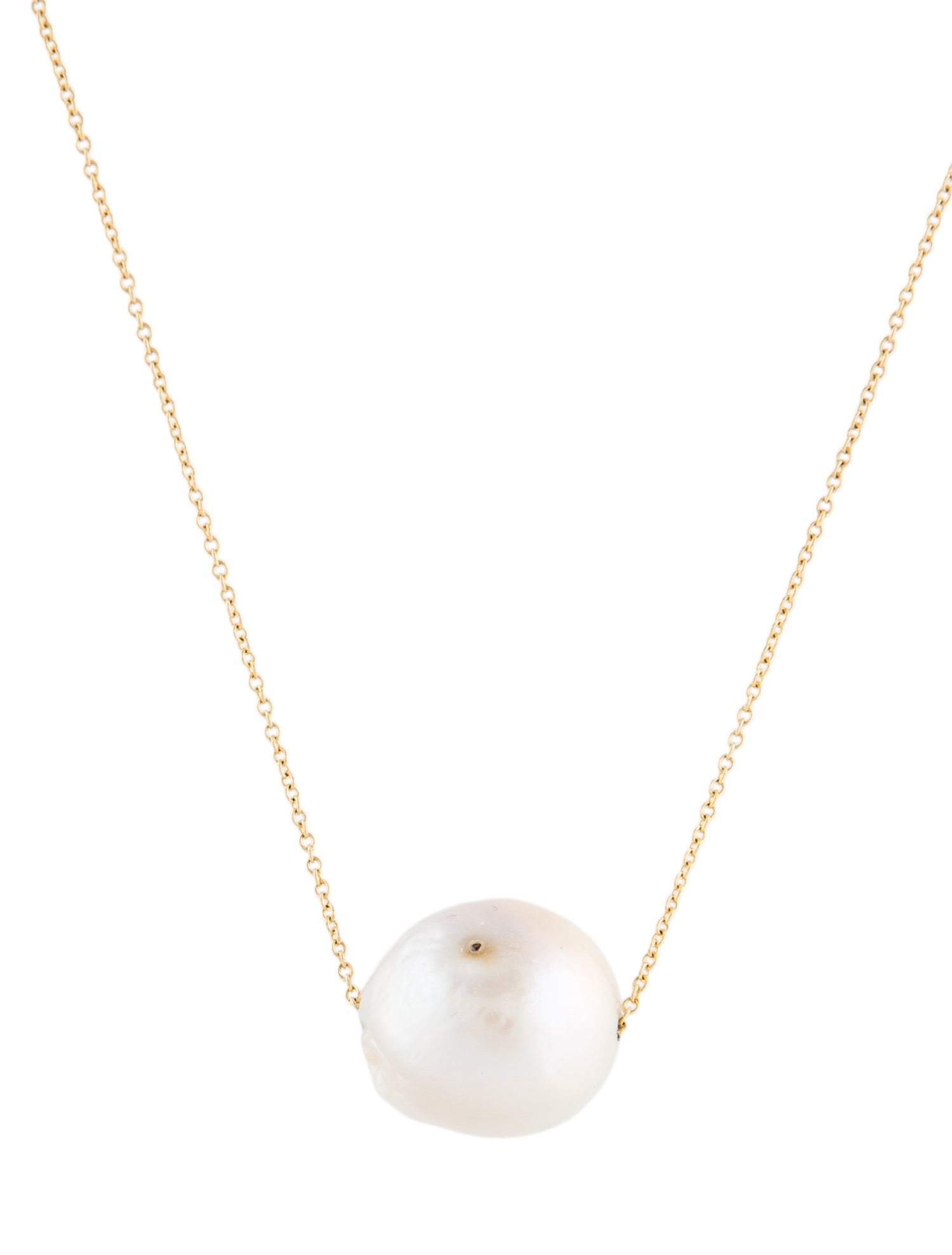 Necklace 14K Pearl Pendant
