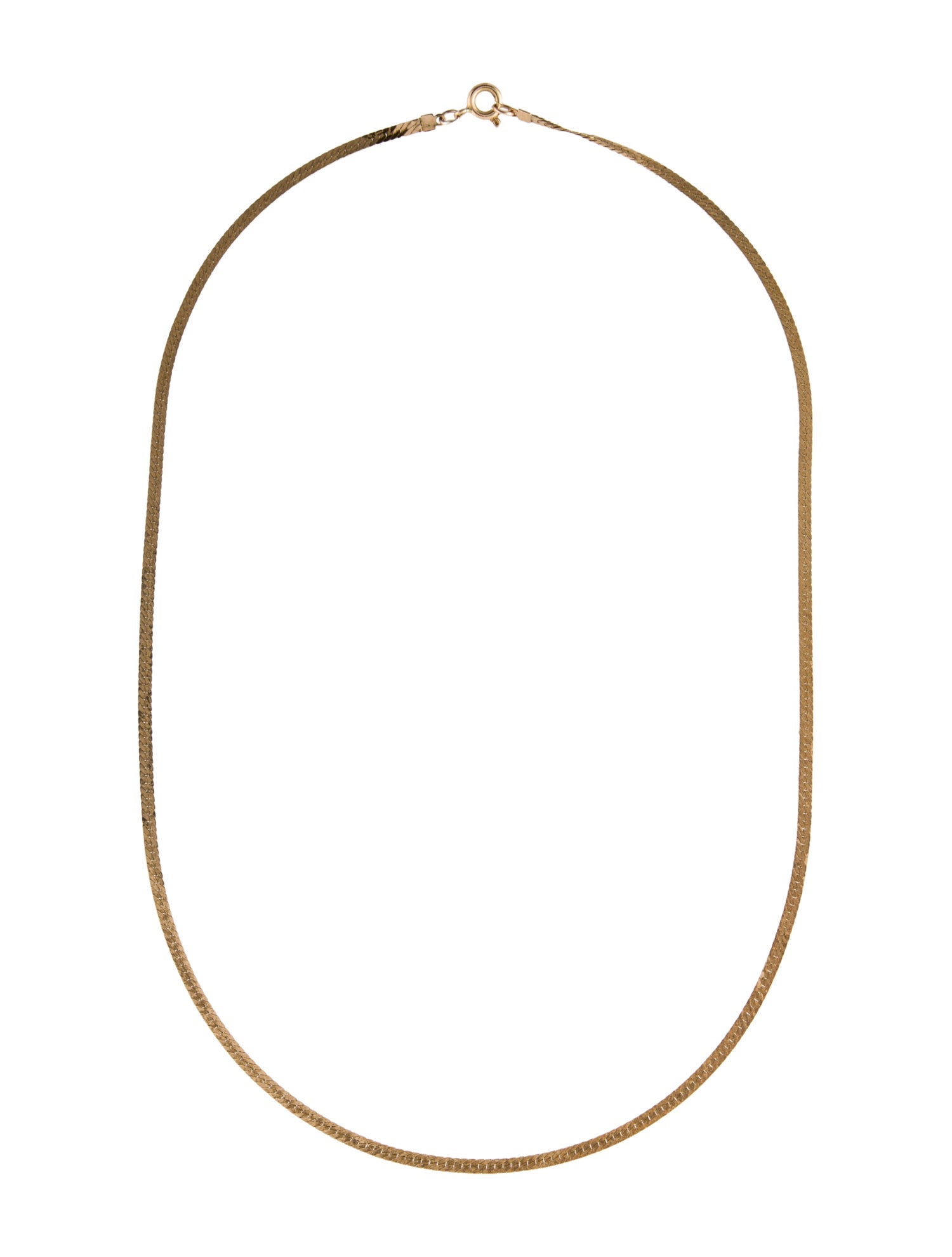 Necklace 14K Herringbone Chain