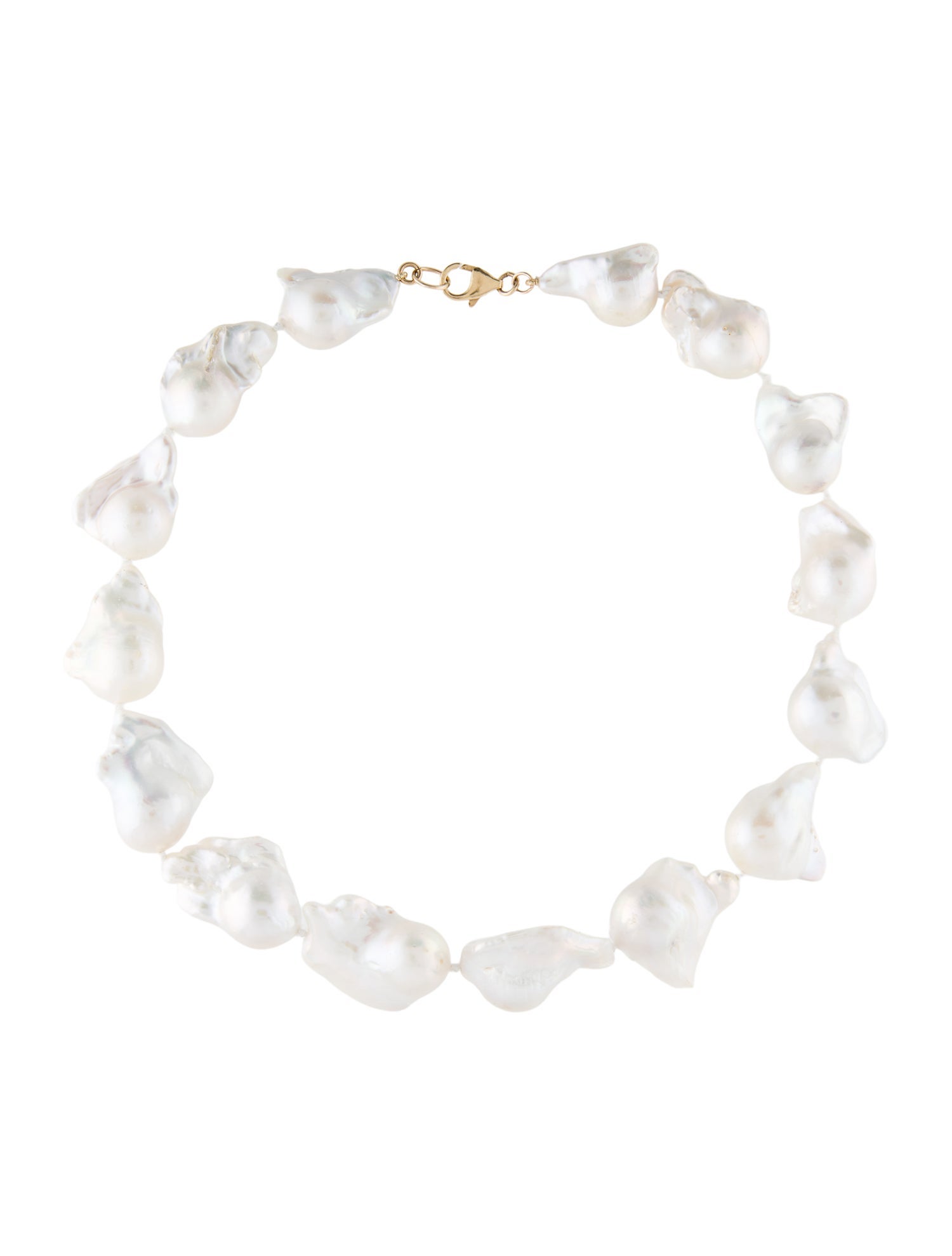 Necklace 14K Pearl Bead Strand Necklace