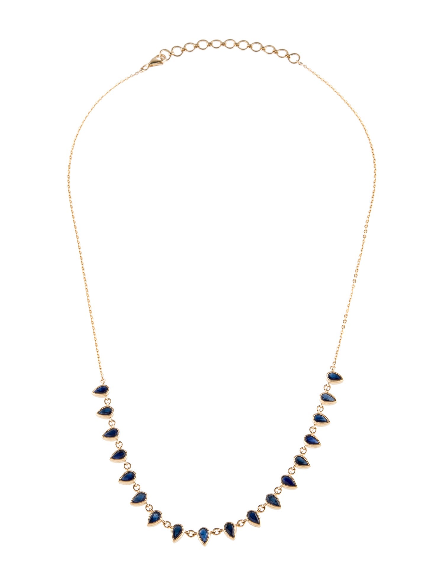 Necklace 18K 4.35ct Sapphire Collar
