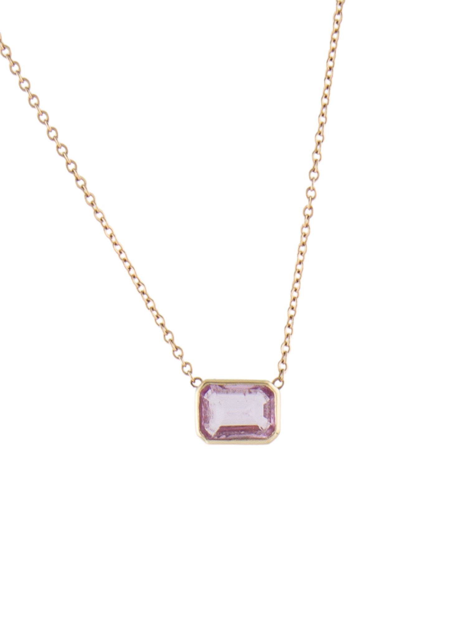 Necklace 14K Sapphire Pendant