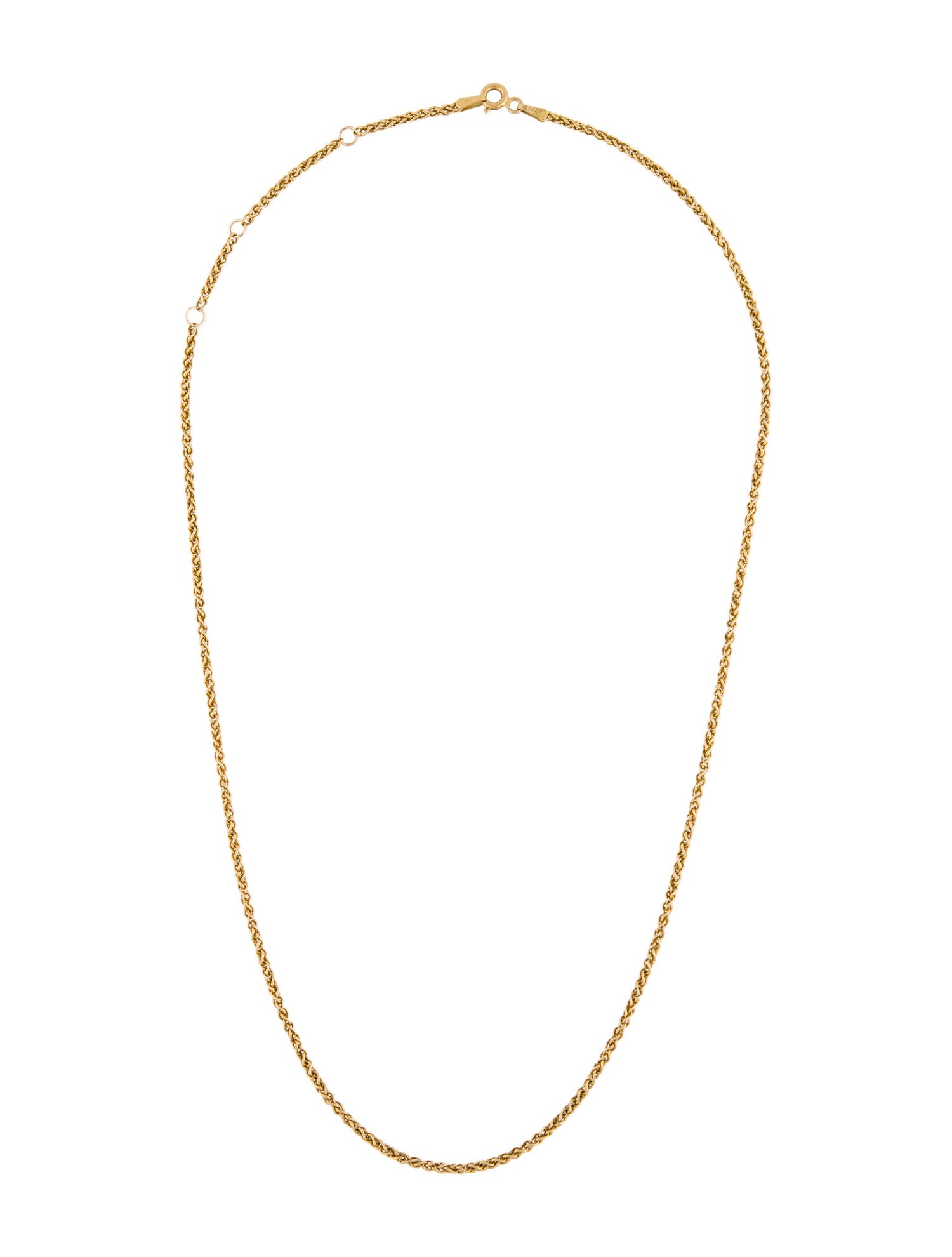 Necklace 14K Wheat Chain