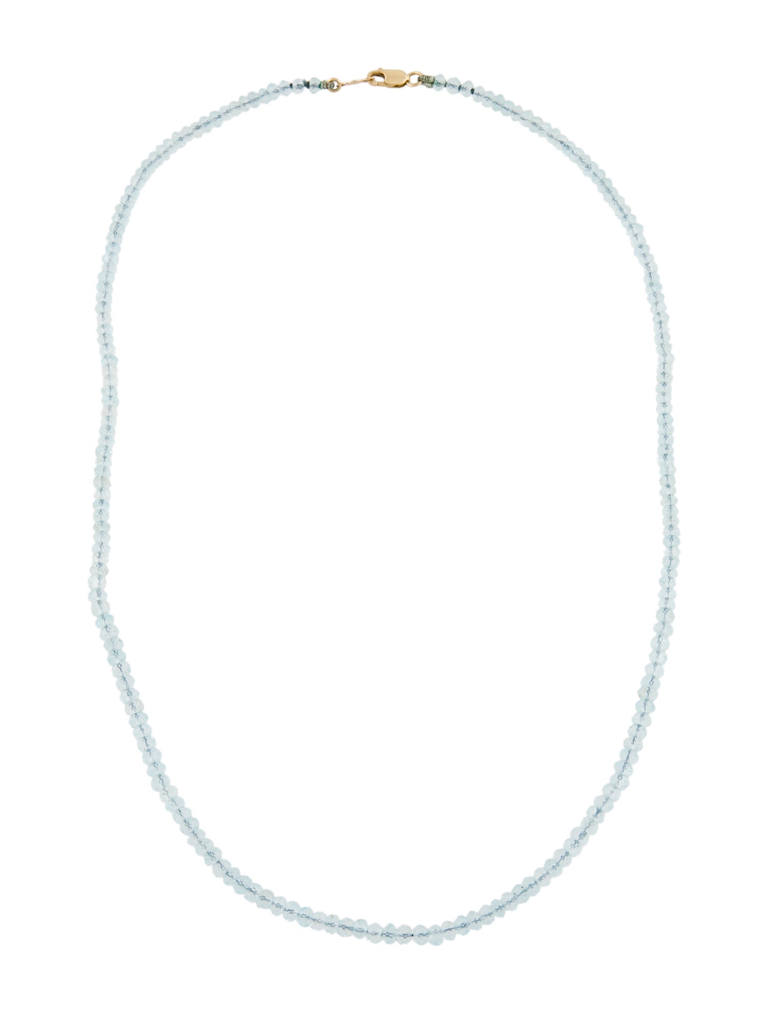 Necklace 14K Topaz Bead Strand