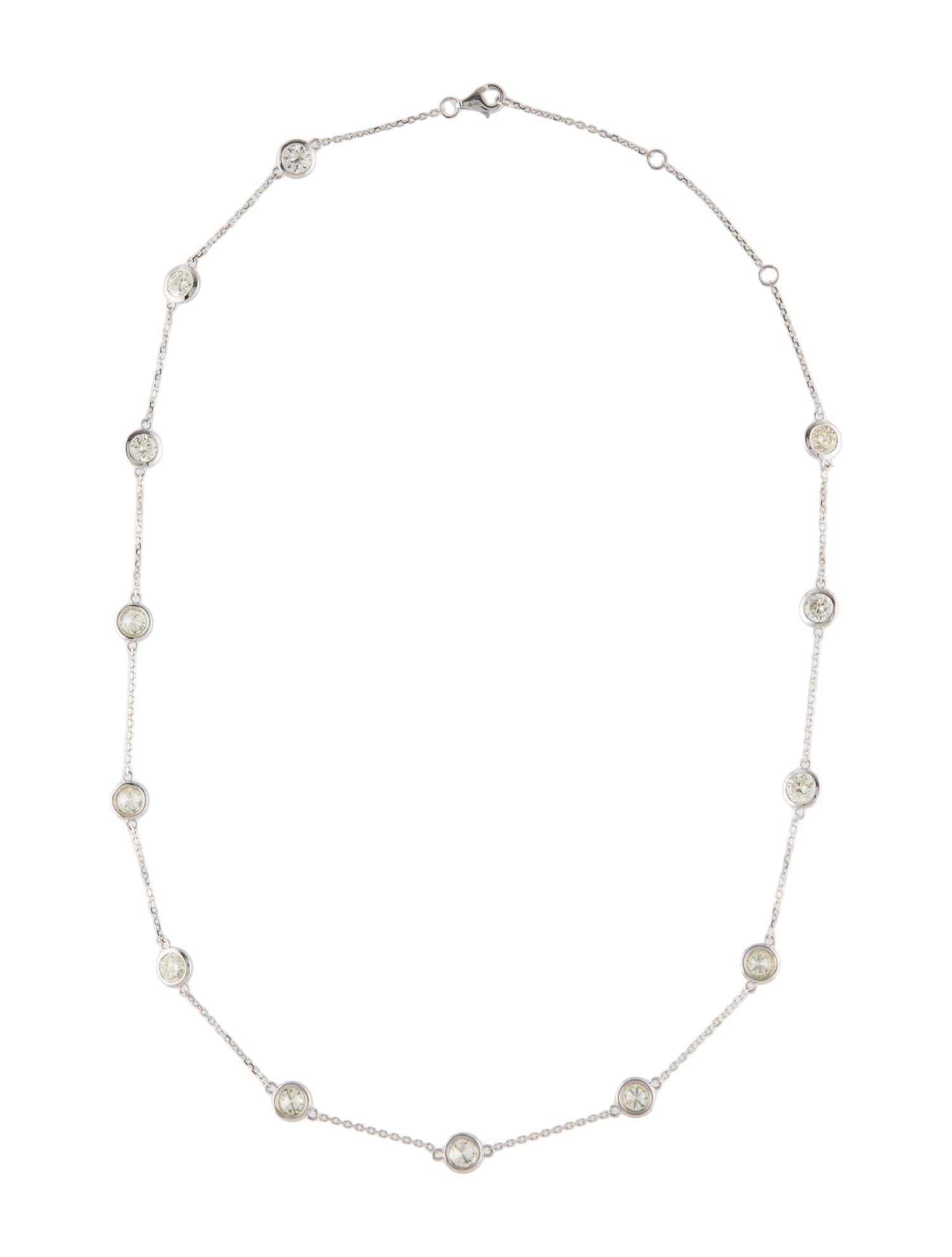 Necklace 14K 5.56ctw Diamond Station Necklace