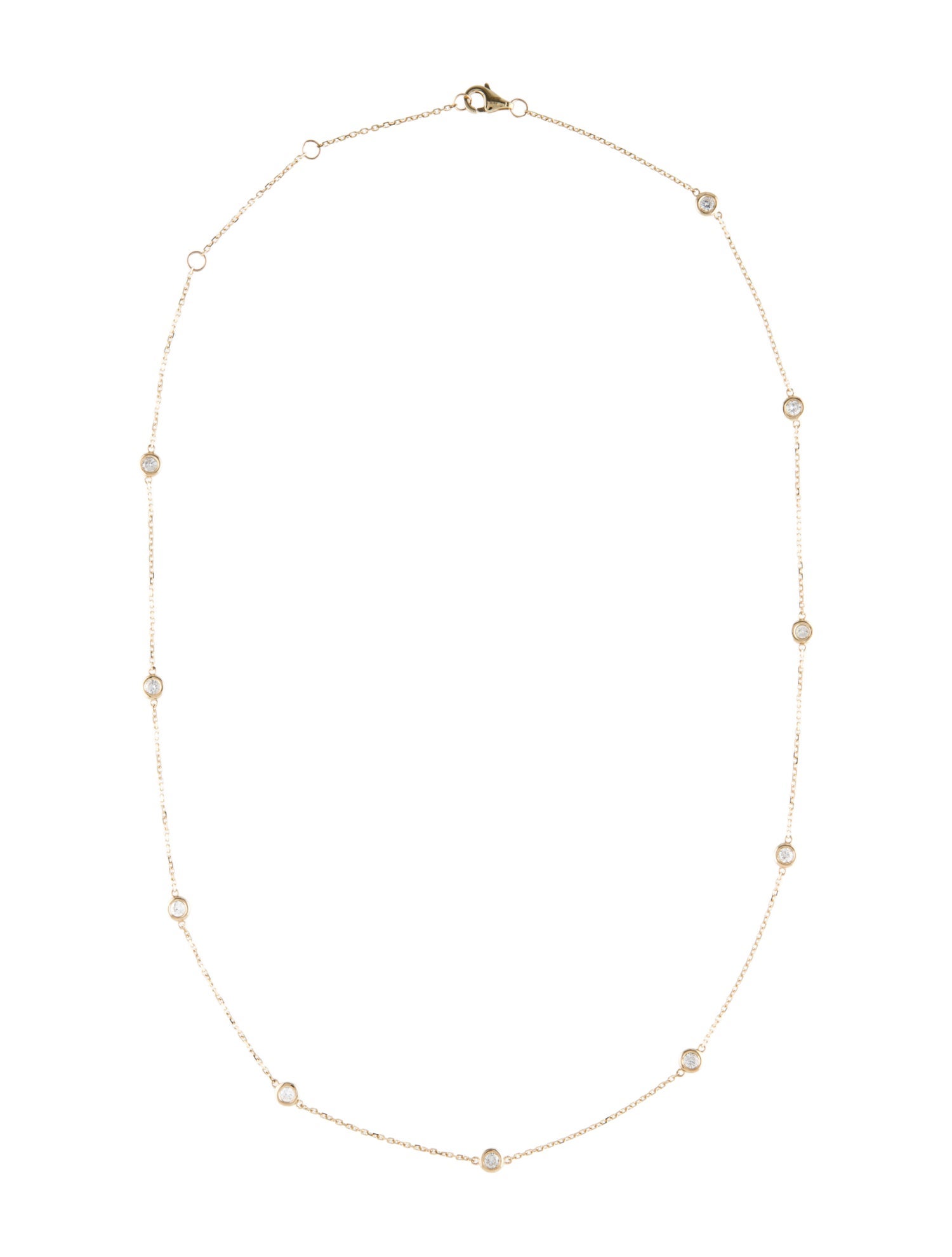 Necklace 14K Diamond Station