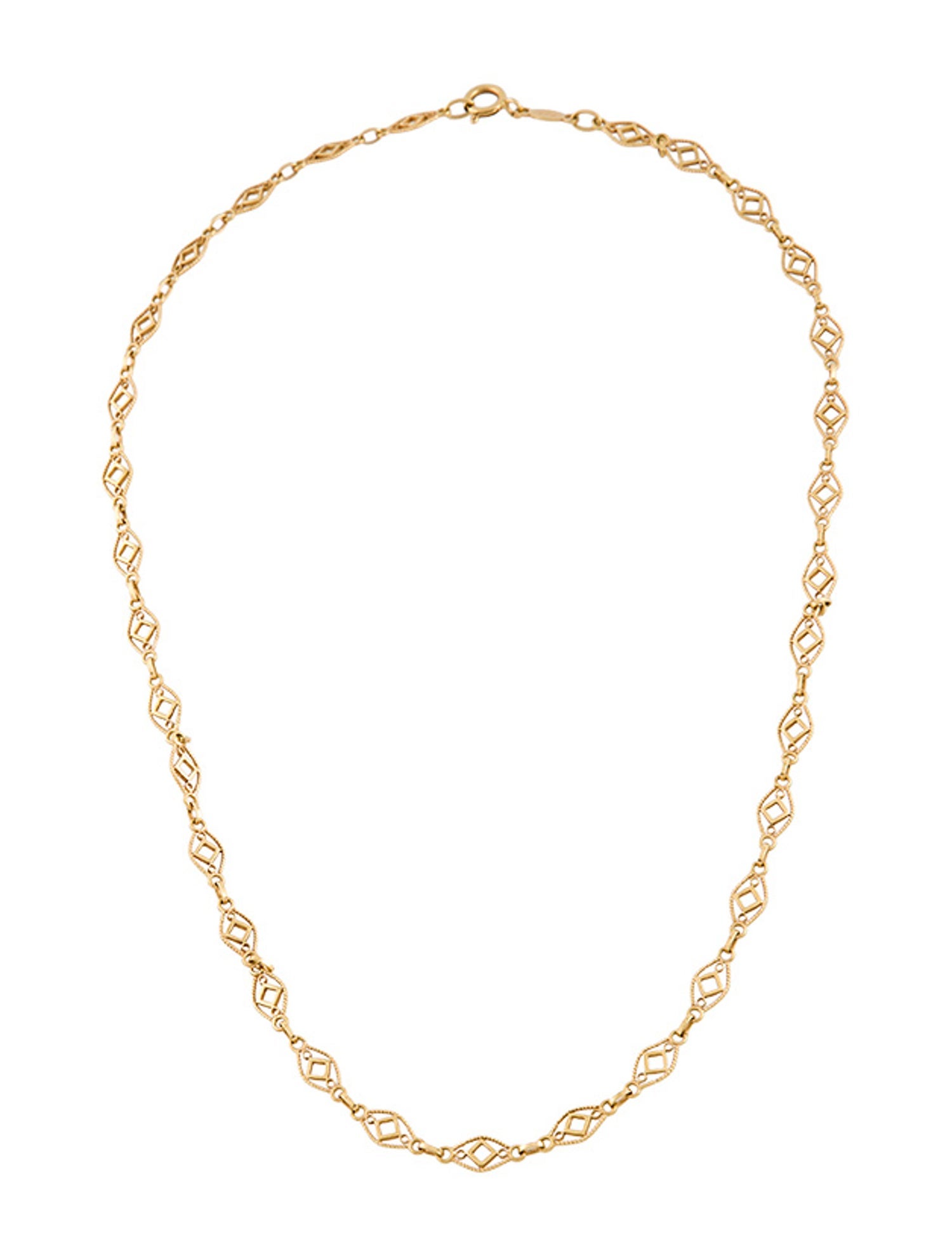 Necklace 18K Station Link