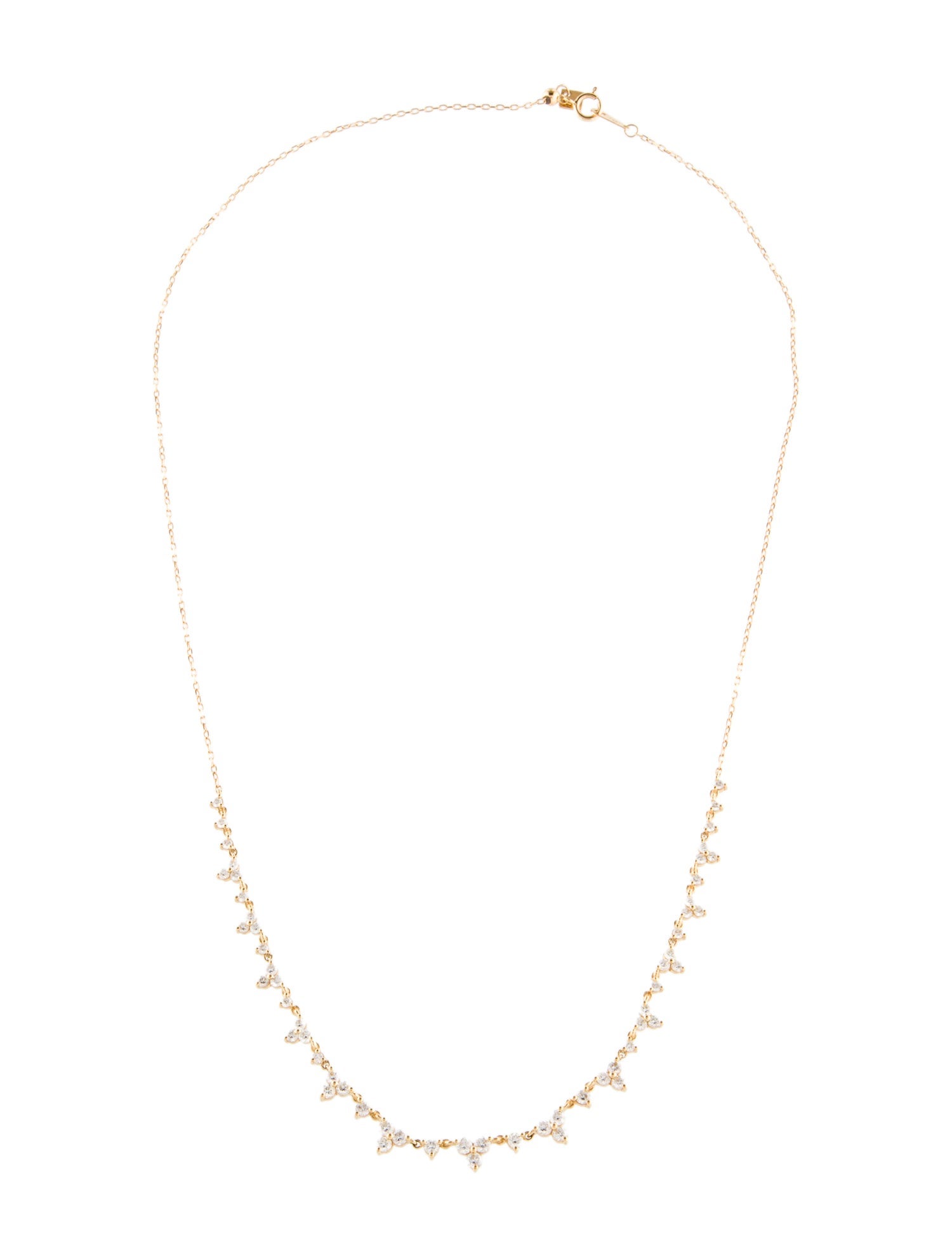 Necklace 18K 1.48ctw Diamond Chain