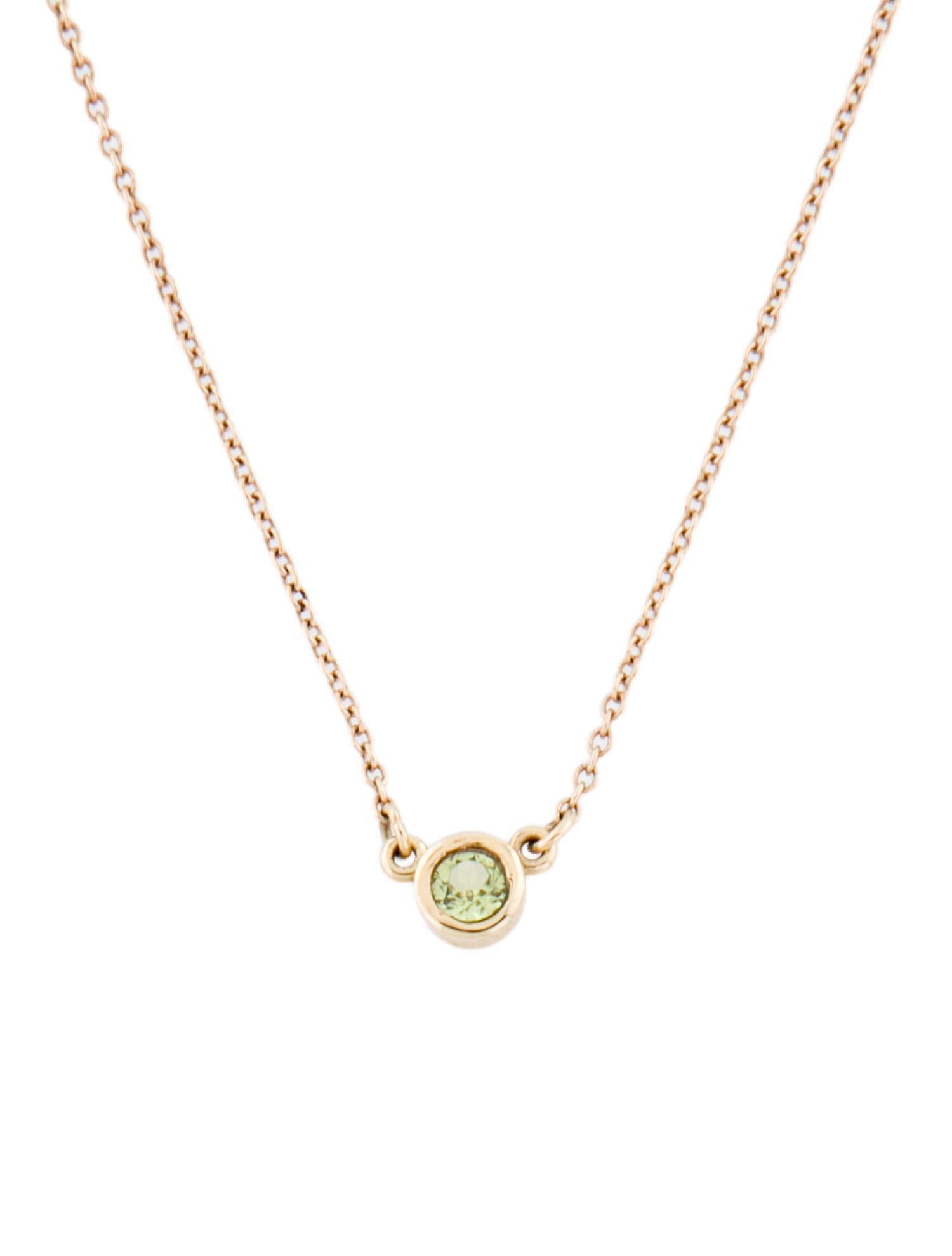 Necklace 14K Peridot Pendant