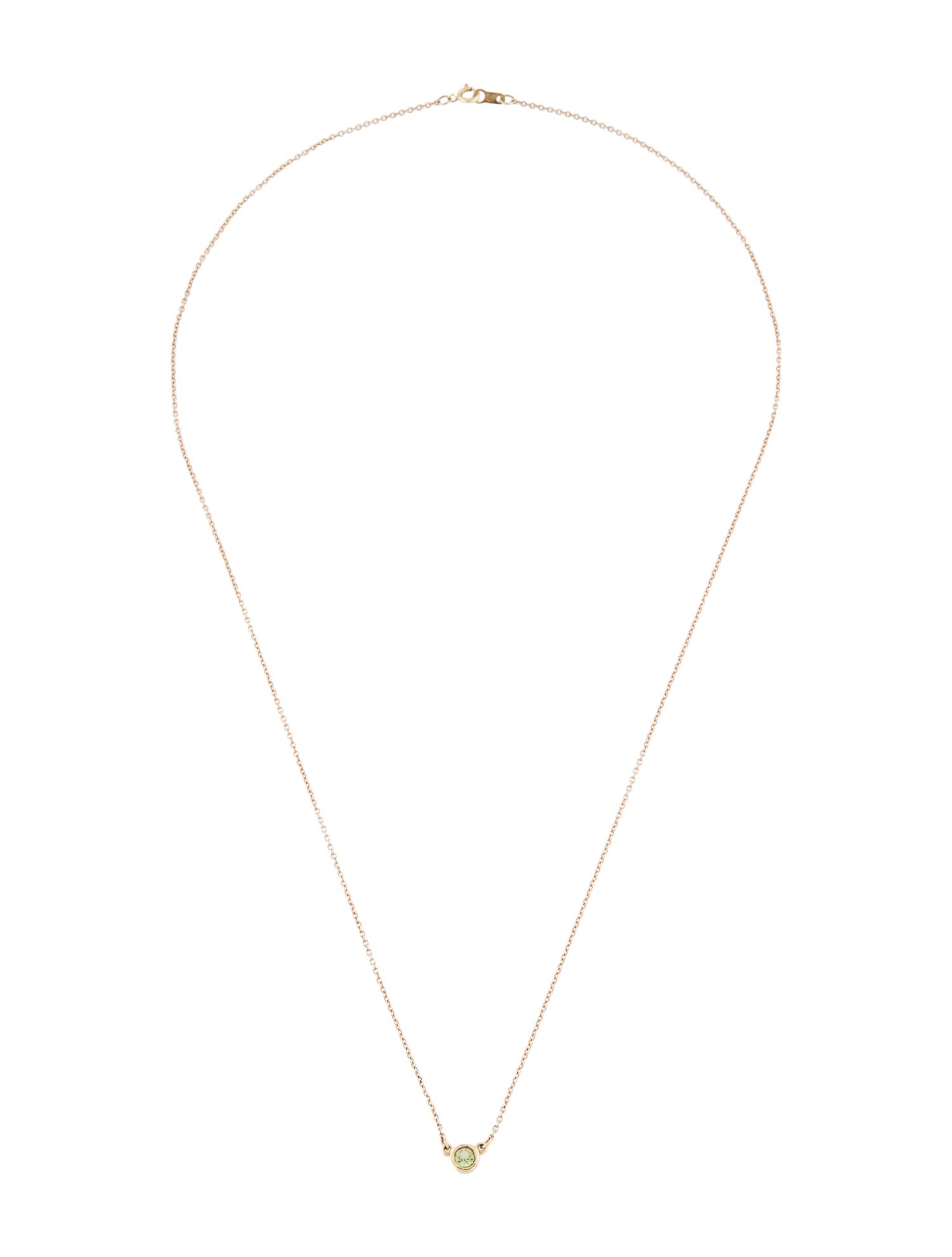 Necklace 14K Peridot Pendant